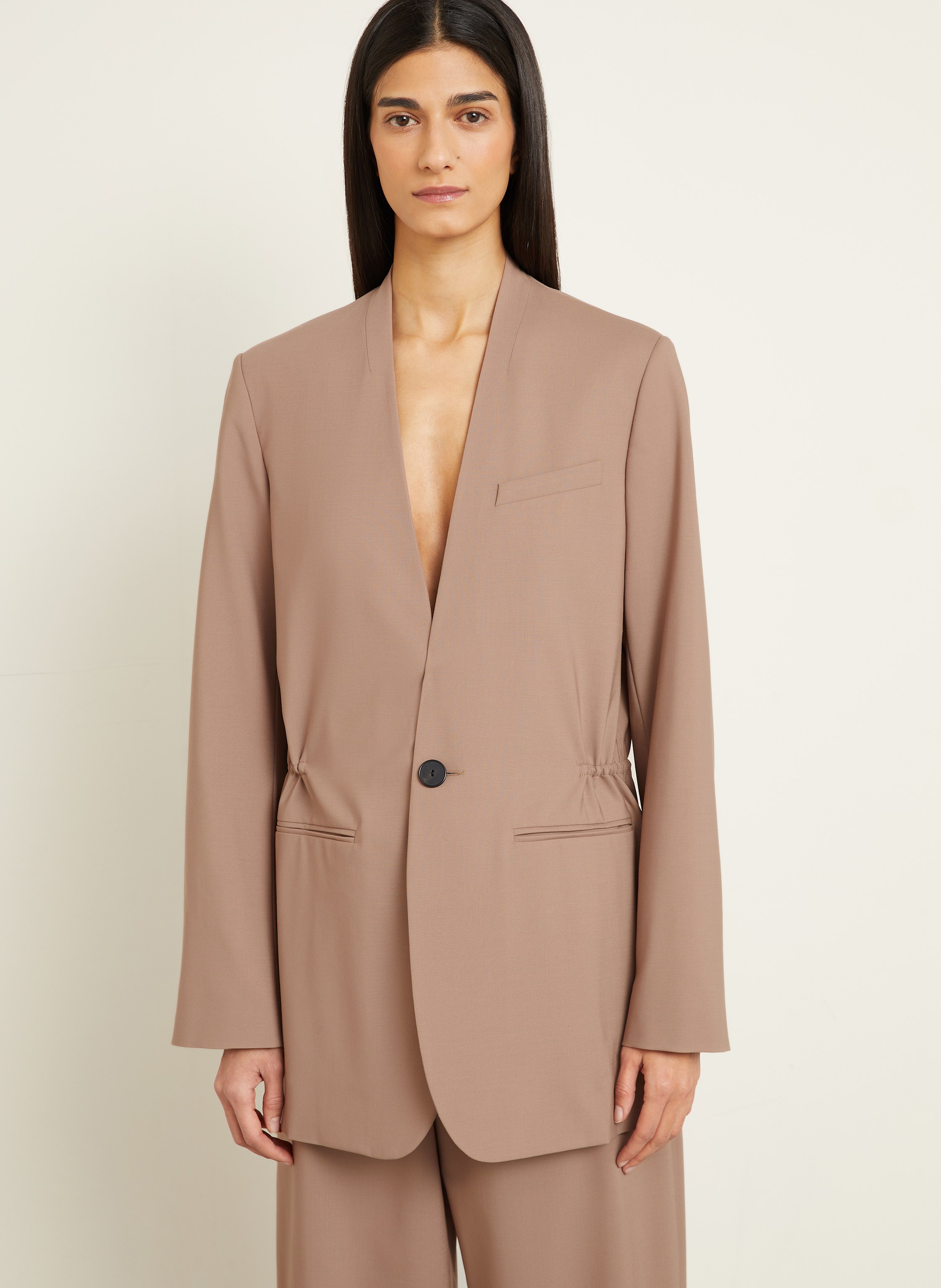 Thumbnail - Gauchere Longblazer braun