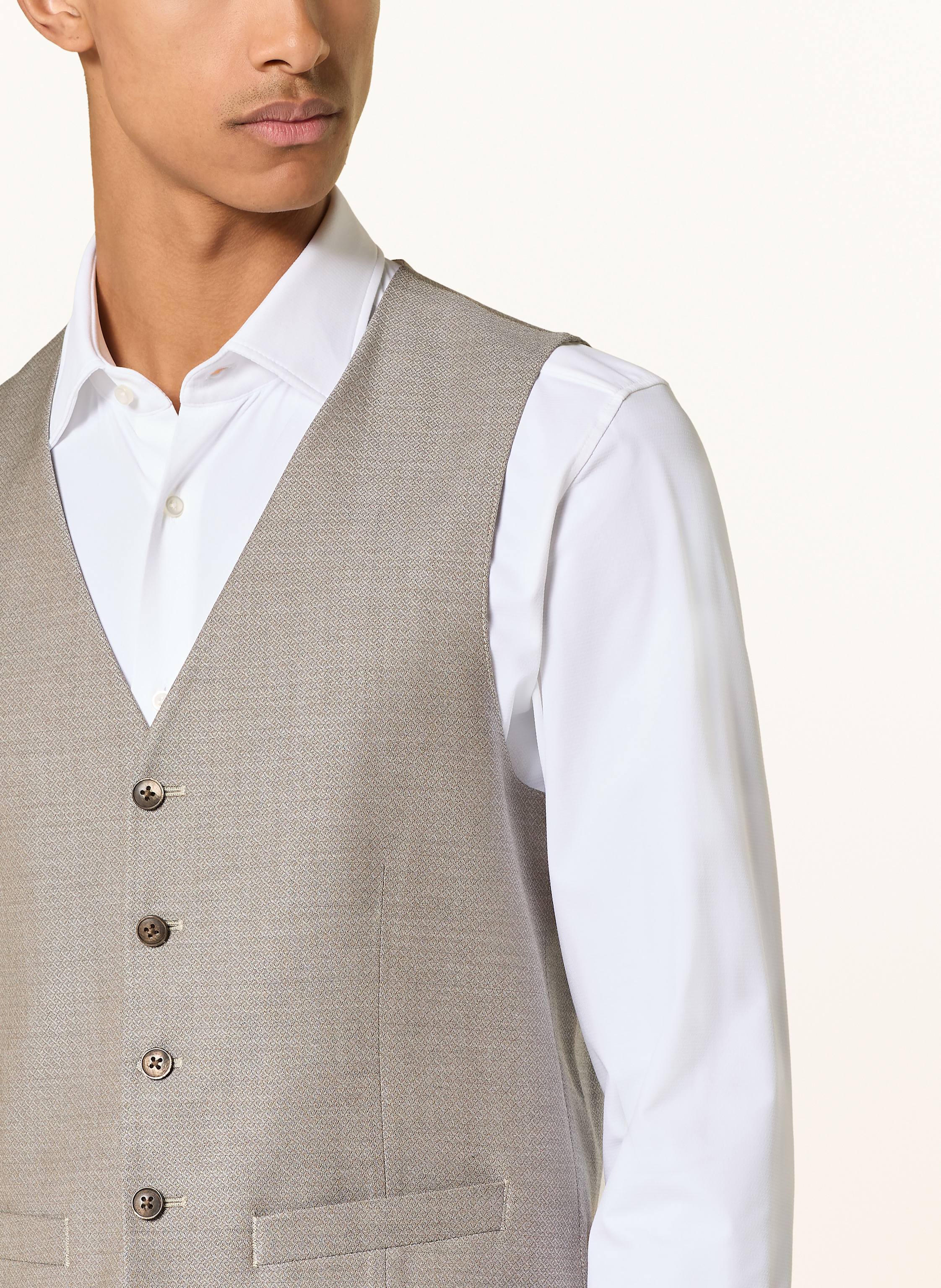 Thumbnail - Roy Robson Anzugweste 24-05 Slim Fit beige