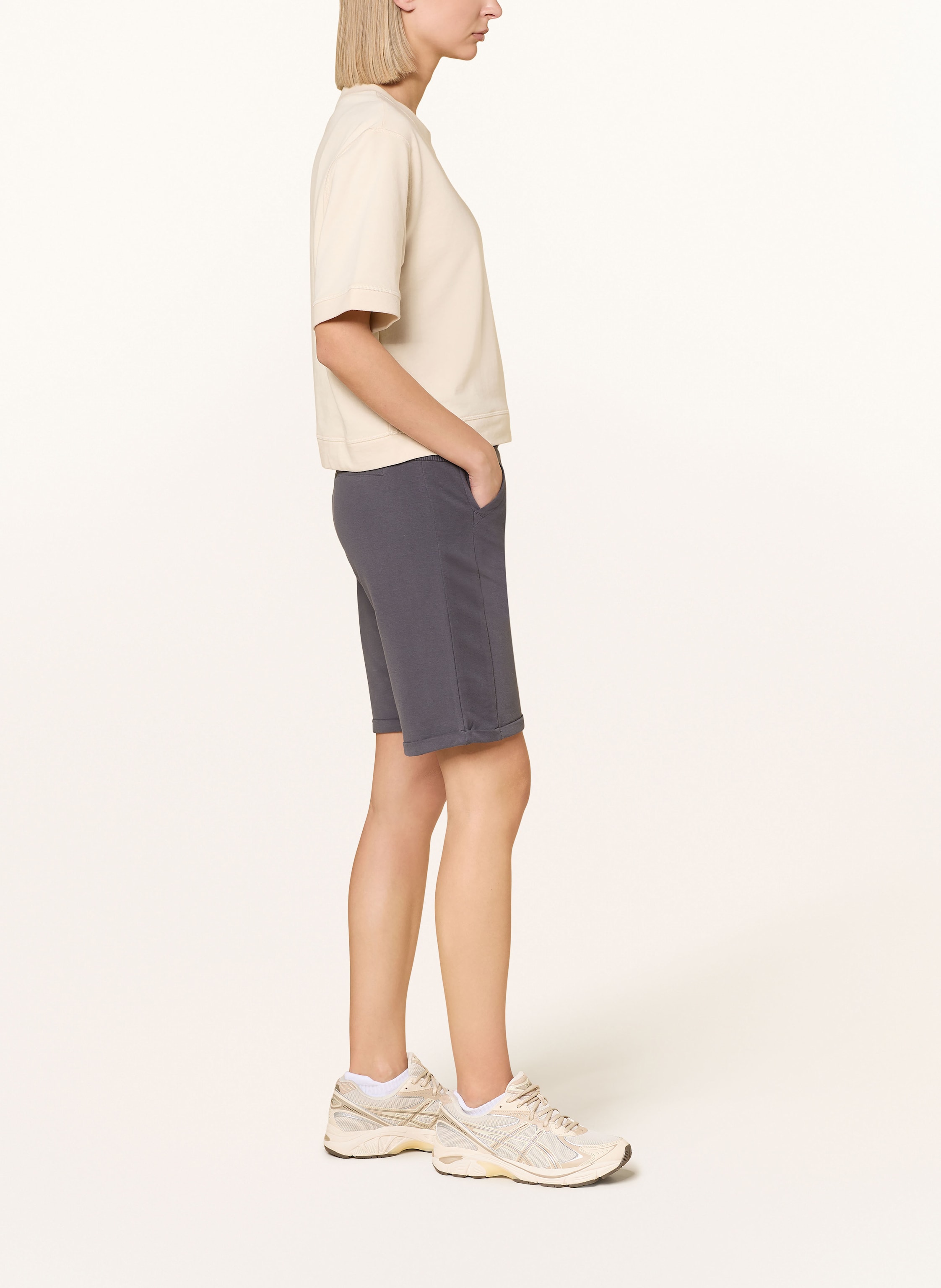 Thumbnail - Elbsand Sweatshorts Brinjana grau