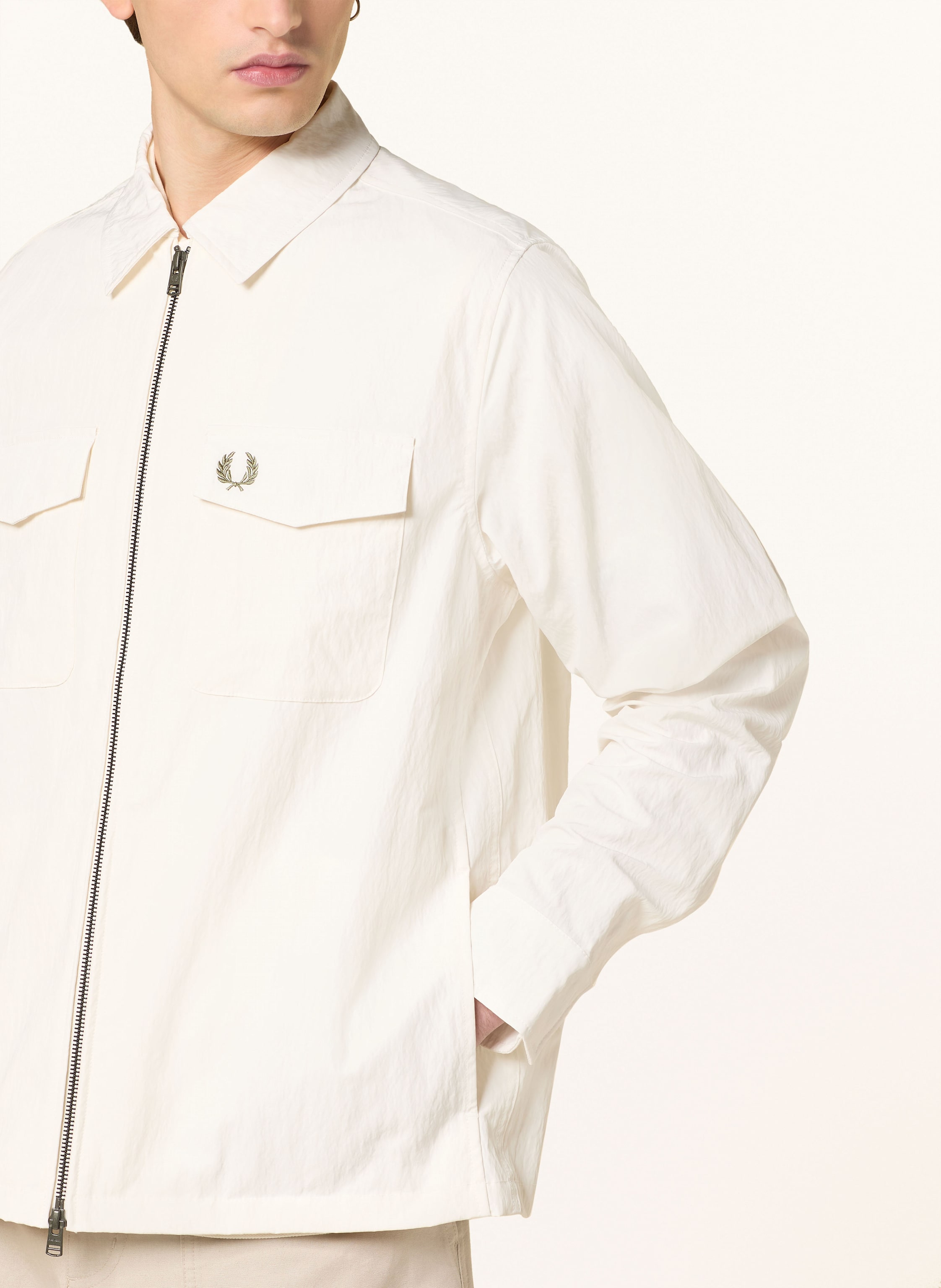 Thumbnail - Fred Perry Overjacket weiss