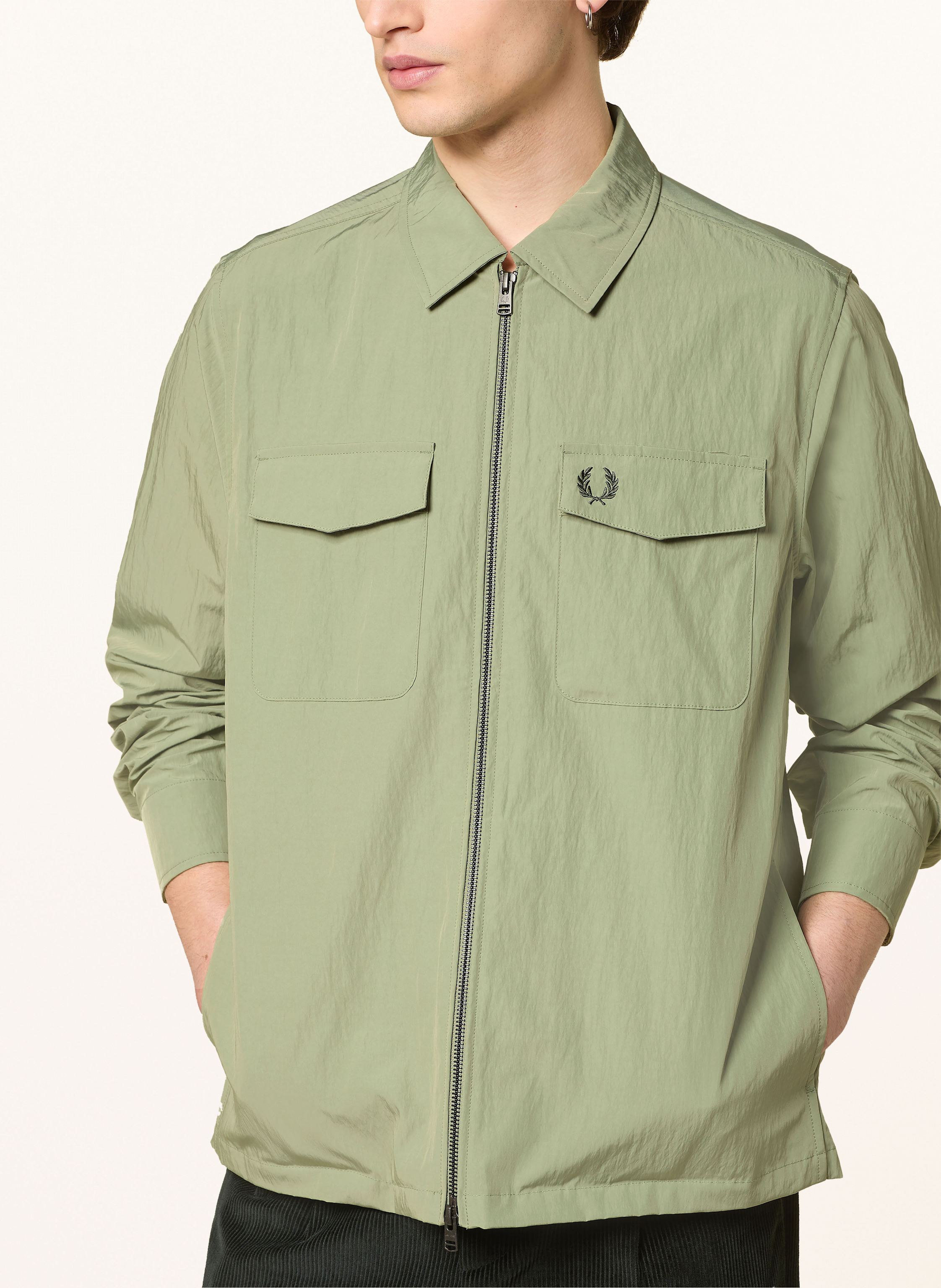 Thumbnail - Fred Perry Overjacket gruen