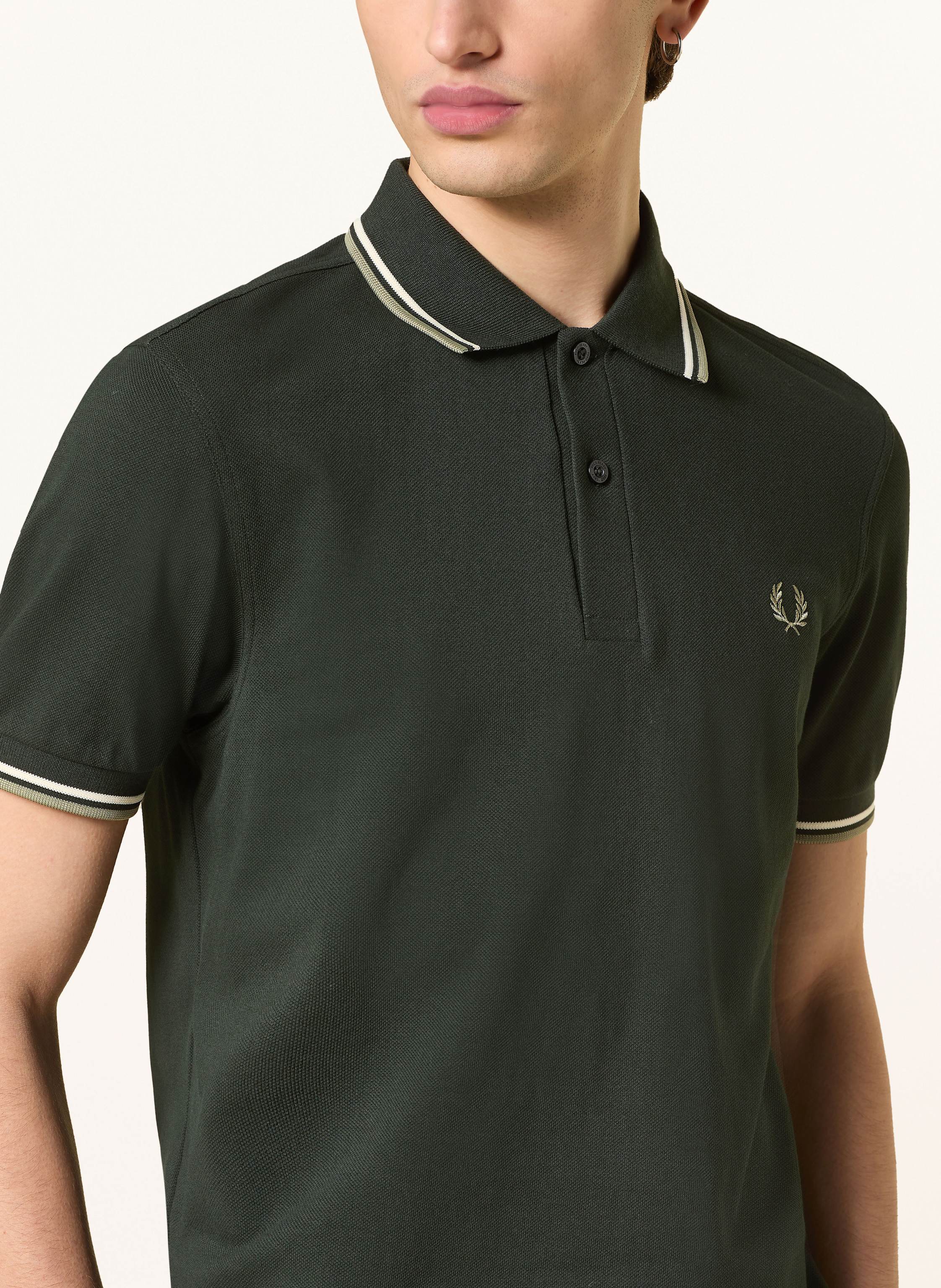 Thumbnail - Fred Perry Piqué-Poloshirt gruen