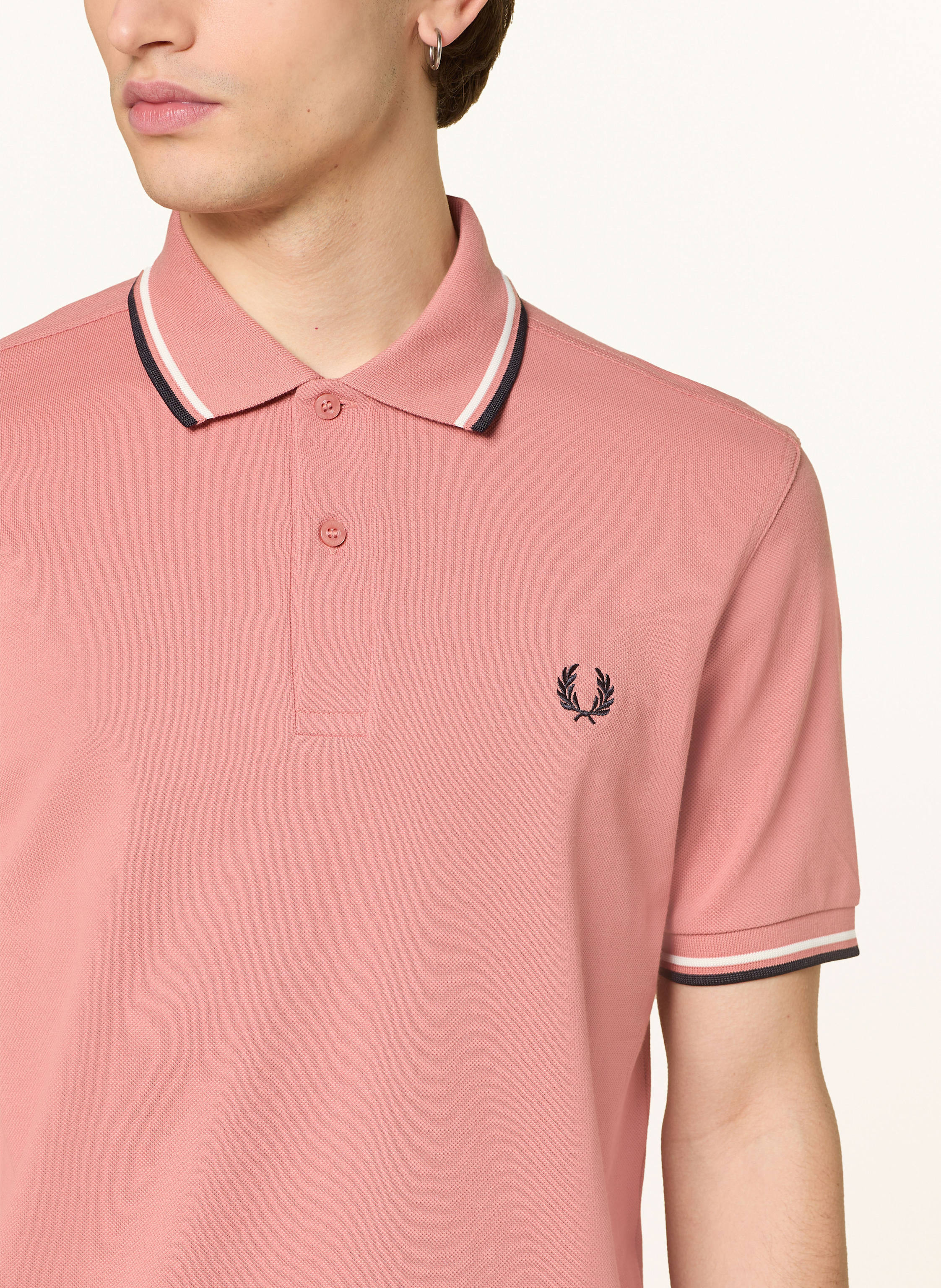 Thumbnail - Fred Perry Piqué-Poloshirt orange