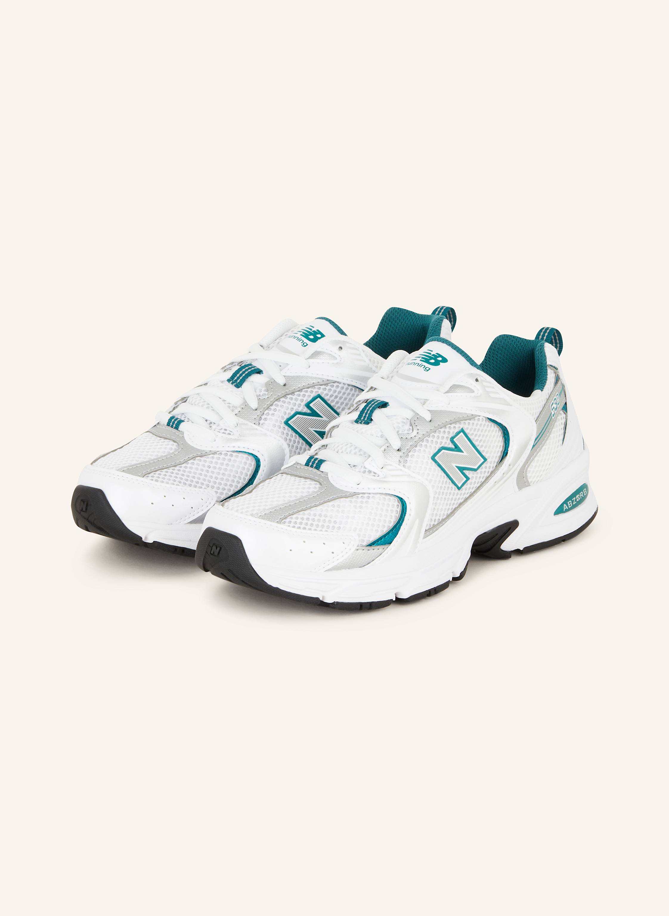 new balance Sneakers 530 in white/ teal