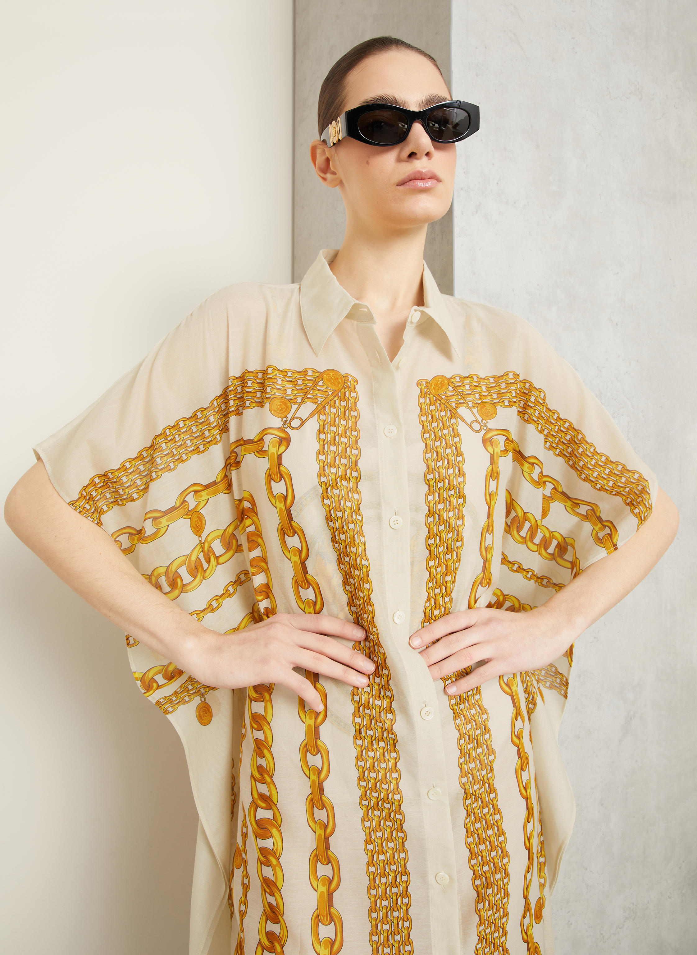 Thumbnail - Versace Strandkleid gold