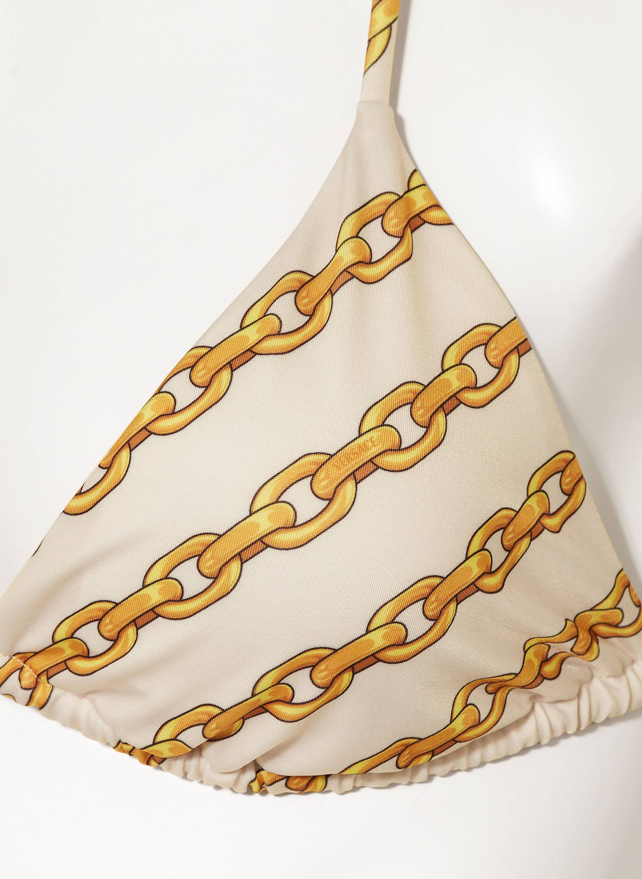 Thumbnail - Versace Triangel-Bikini-Top gold