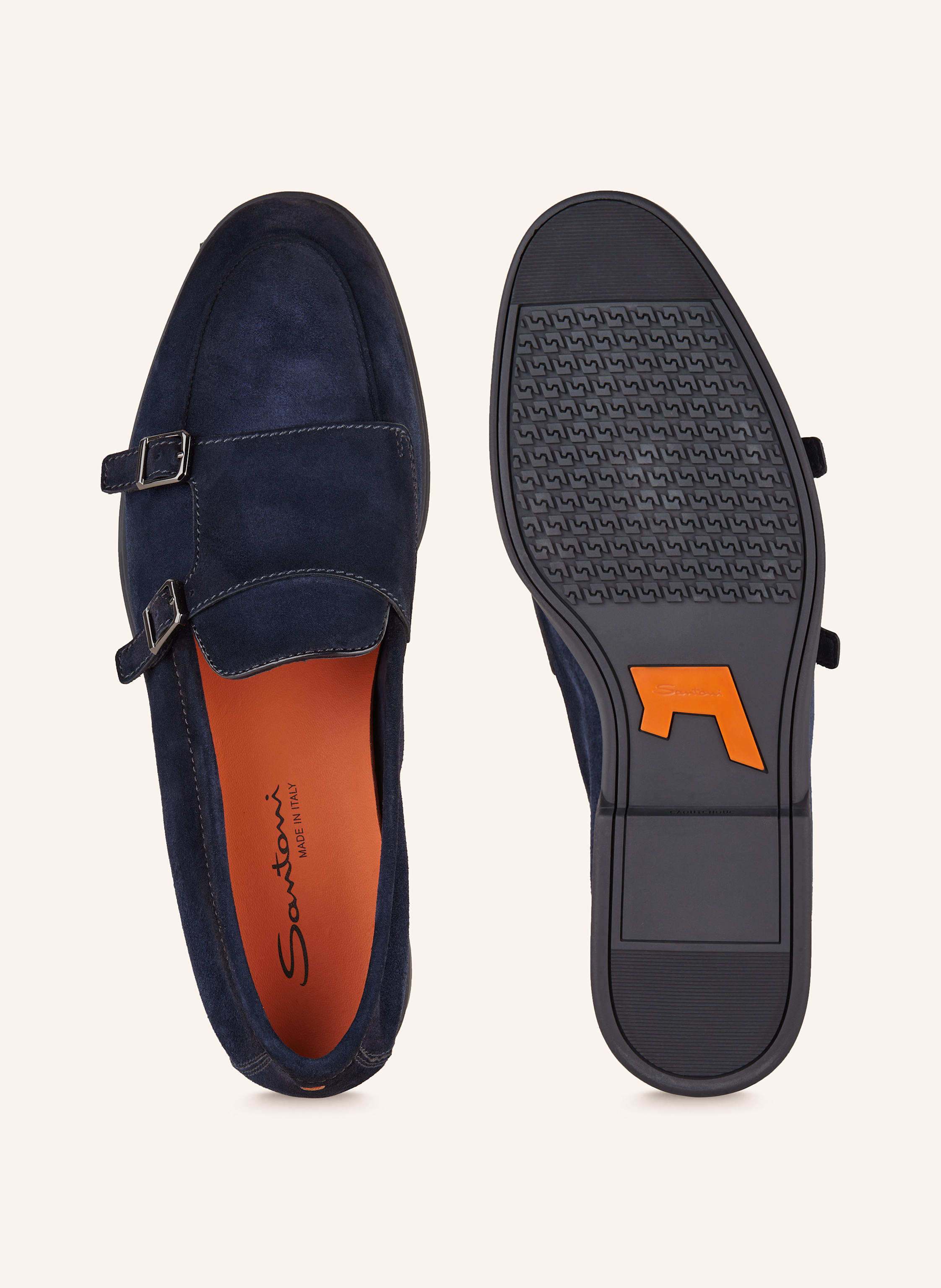 Thumbnail - Santoni Double-Monks blau