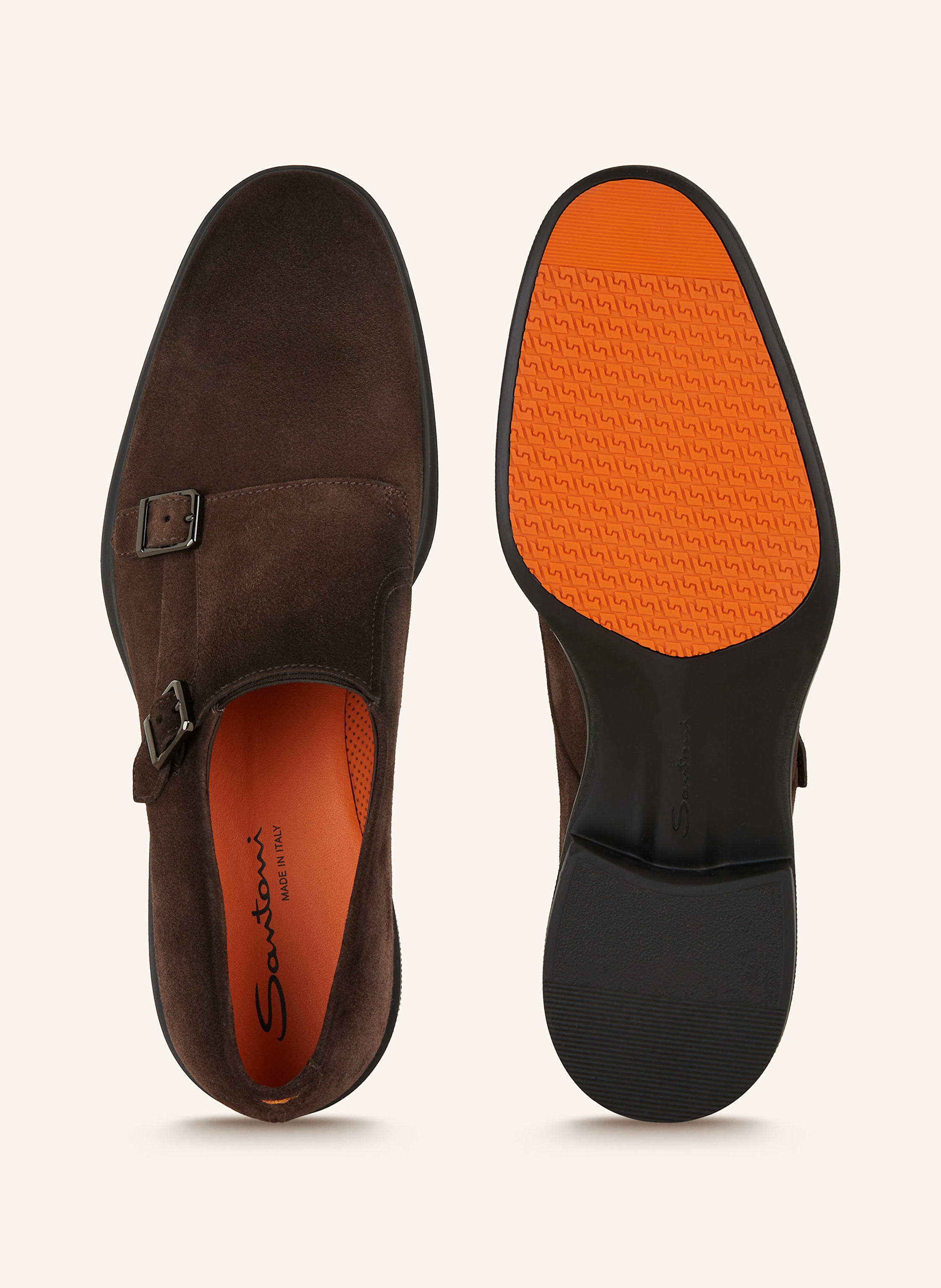 Thumbnail - Santoni Double-Monks Easy braun