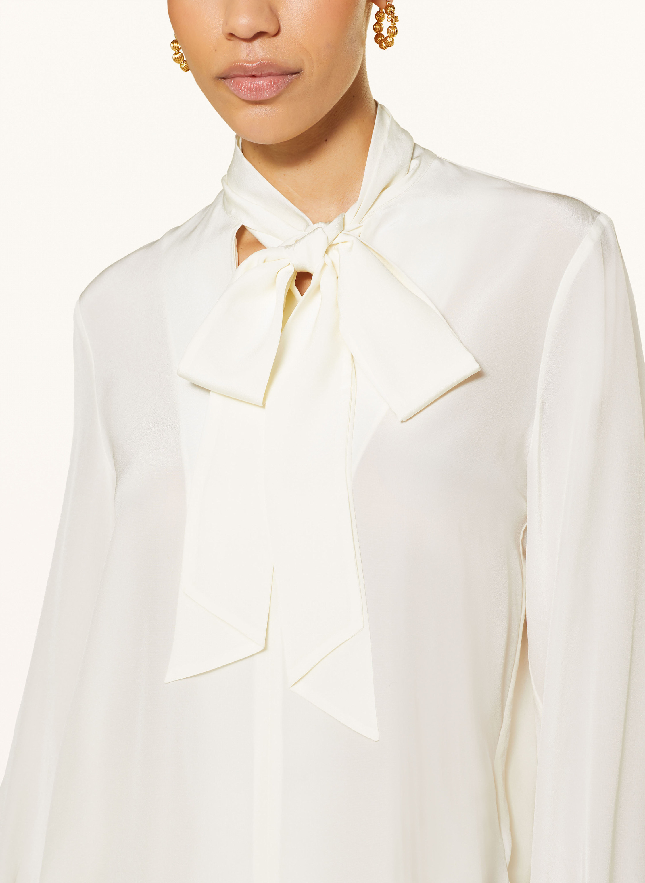 Thumbnail - Sly 010 Schluppenbluse Aldinda Aus Seide weiss