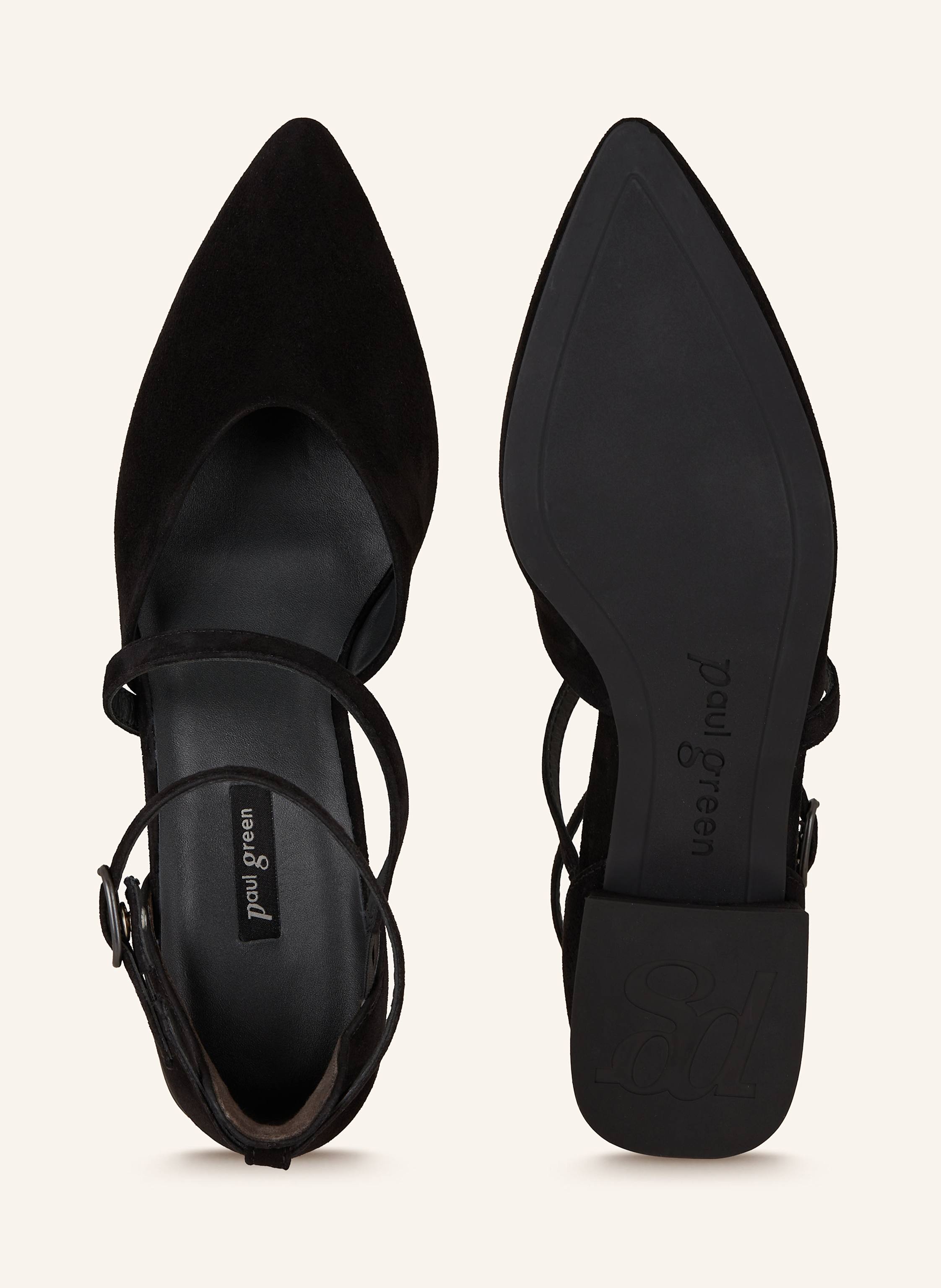 Thumbnail - Paul Green Mary-Jane-Ballerinas schwarz