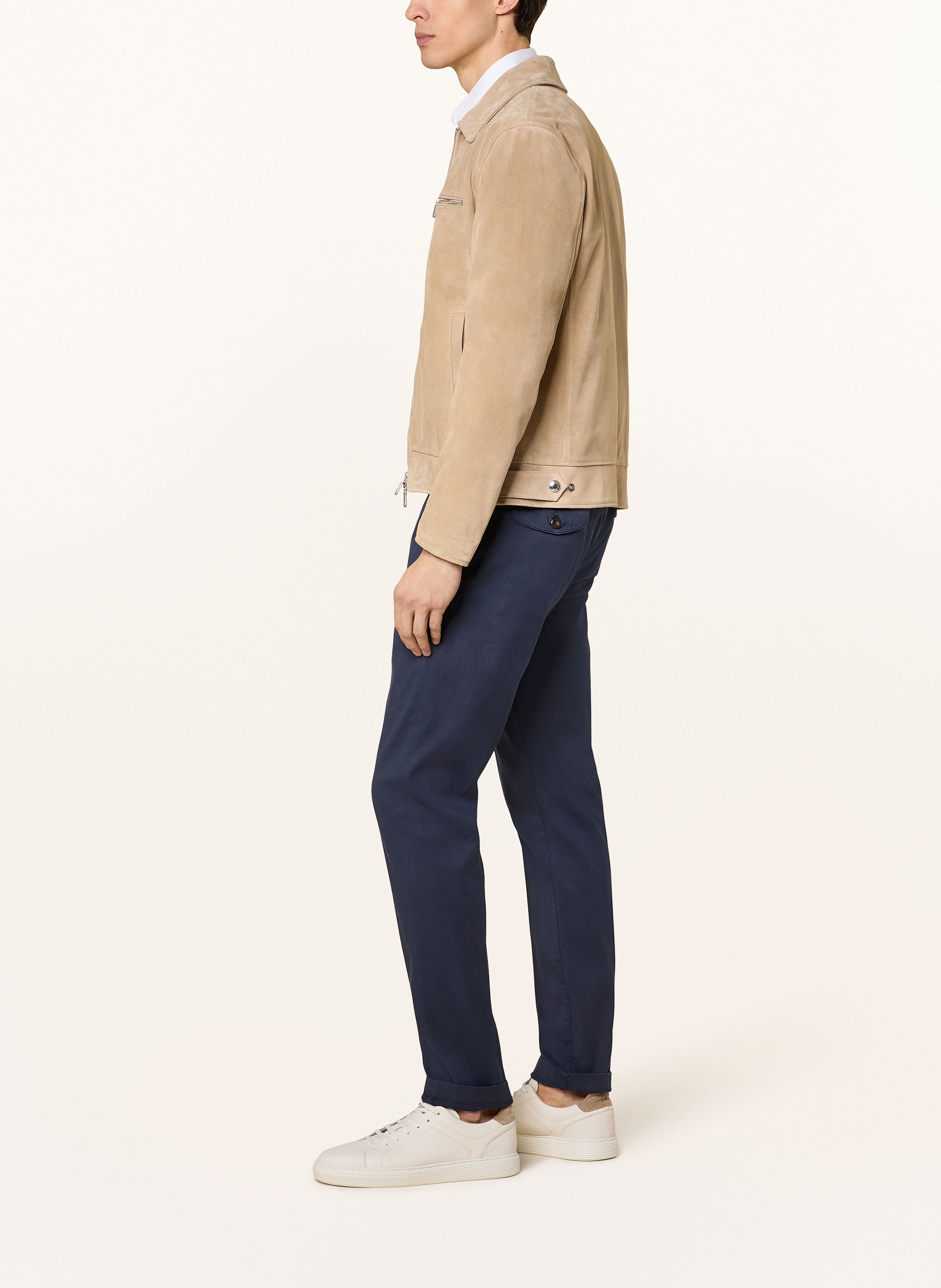 Thumbnail - Eleventy Chino Extra Slim Fit blau