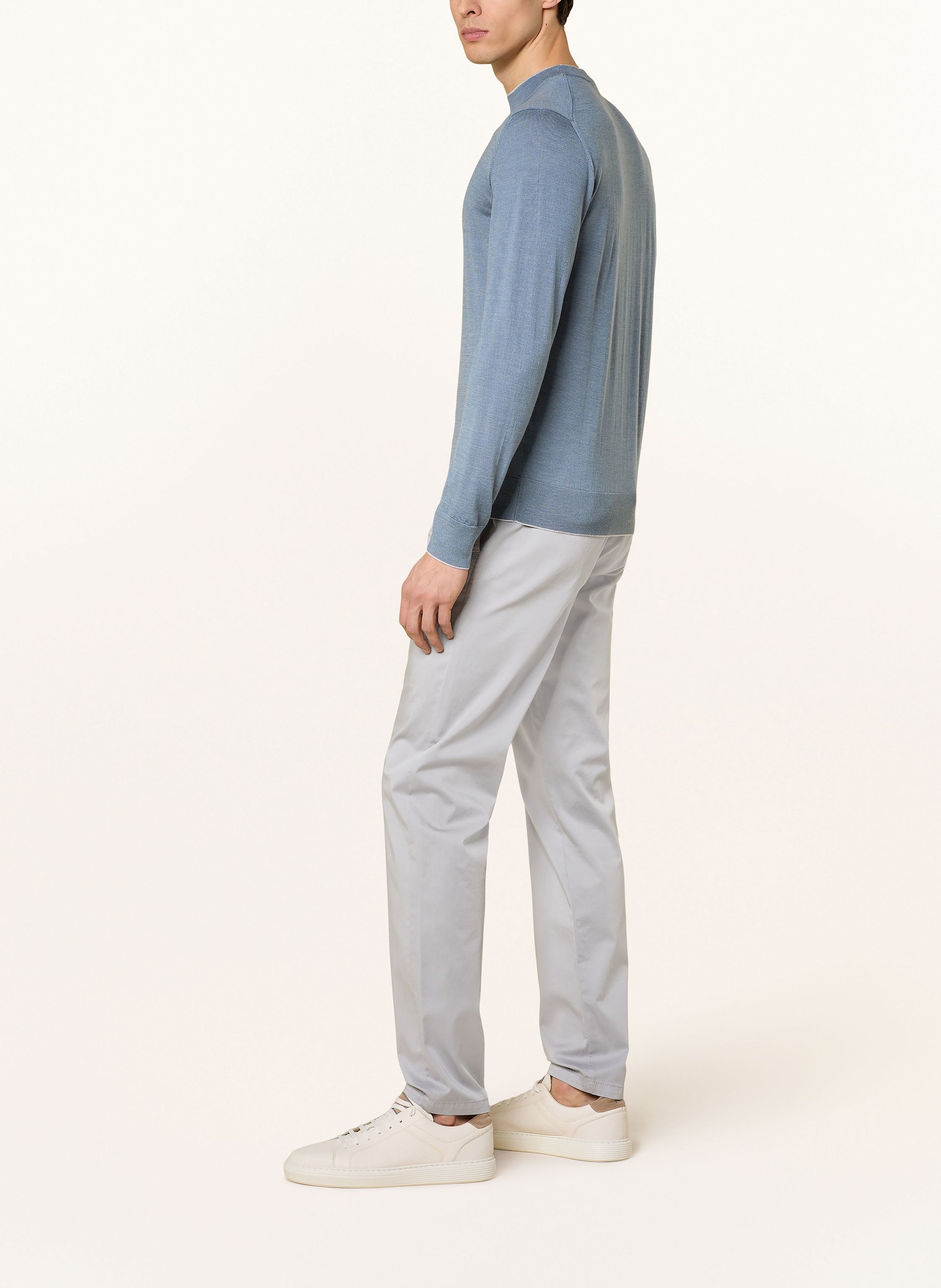 Thumbnail - Eleventy Chino Extra Slim Fit grau