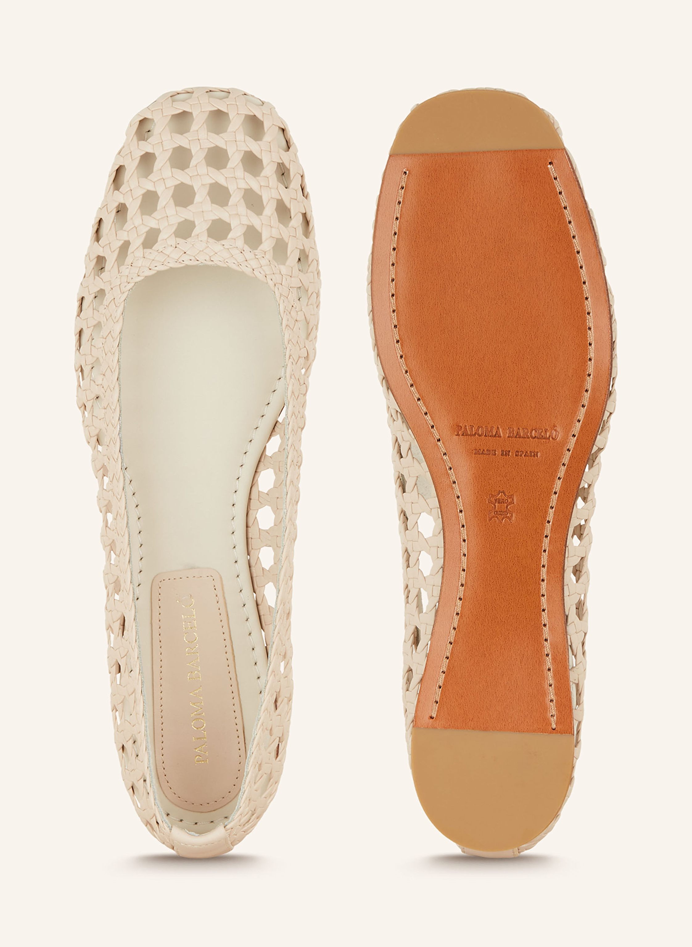 Thumbnail - Paloma Barceló Ballerinas Shell weiss