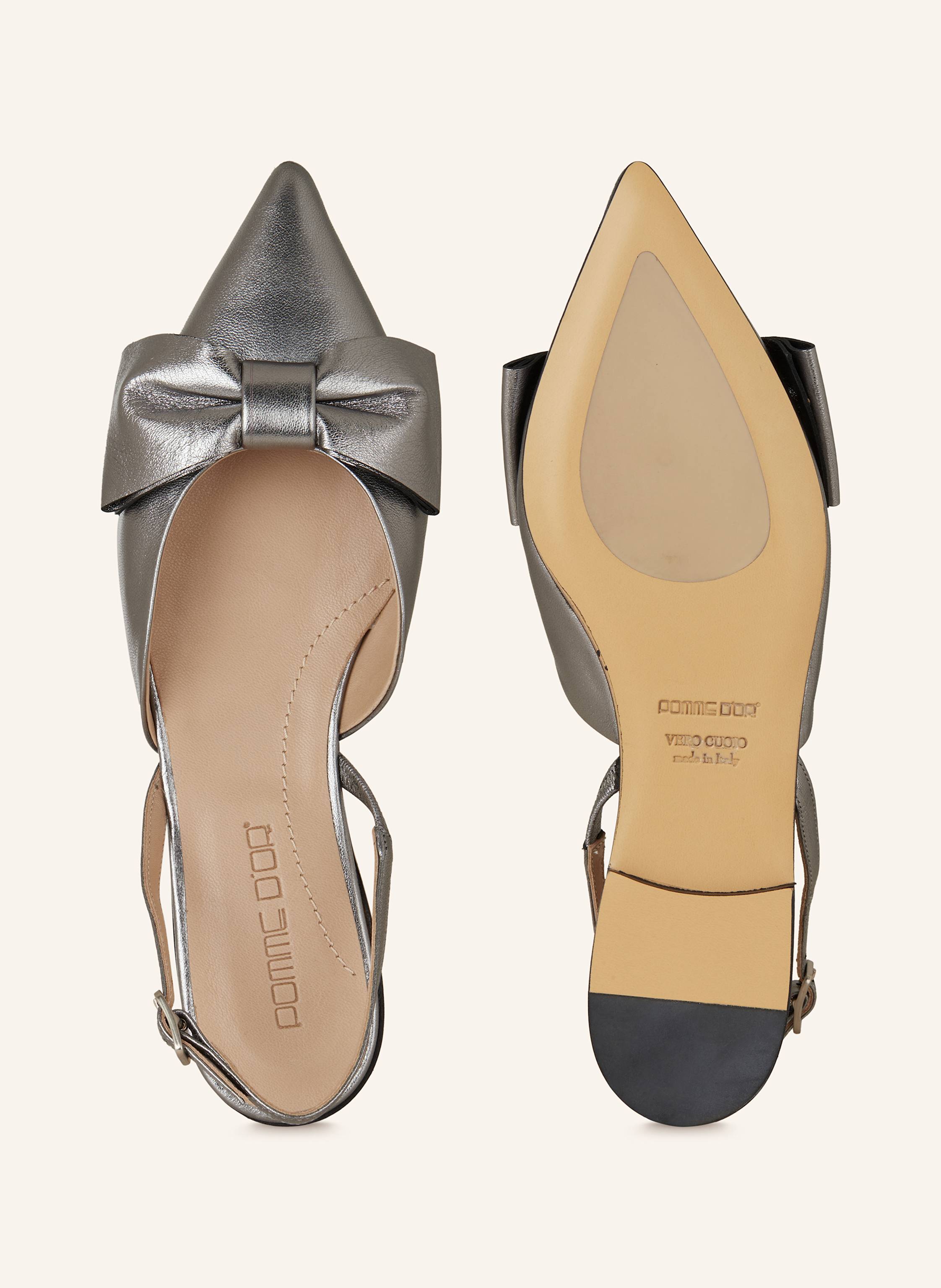 Thumbnail - Pomme D'or Slingballerinas Ingrid silber