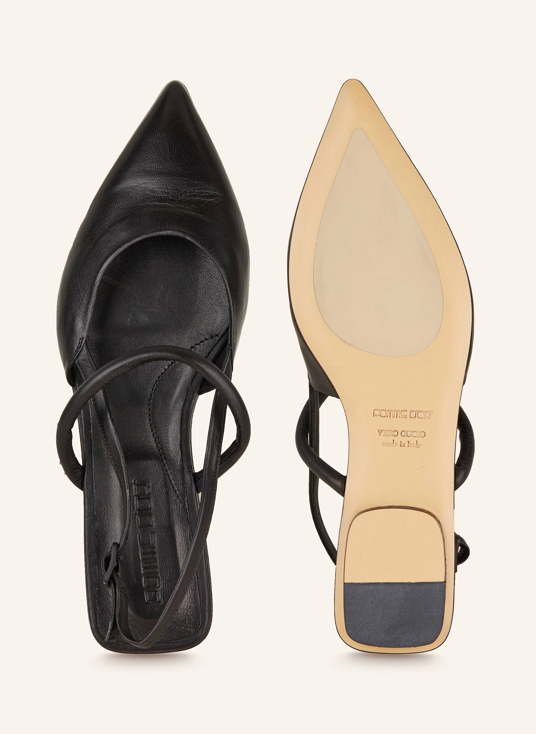 Thumbnail - Pomme D'or Slingballerinas Anya schwarz