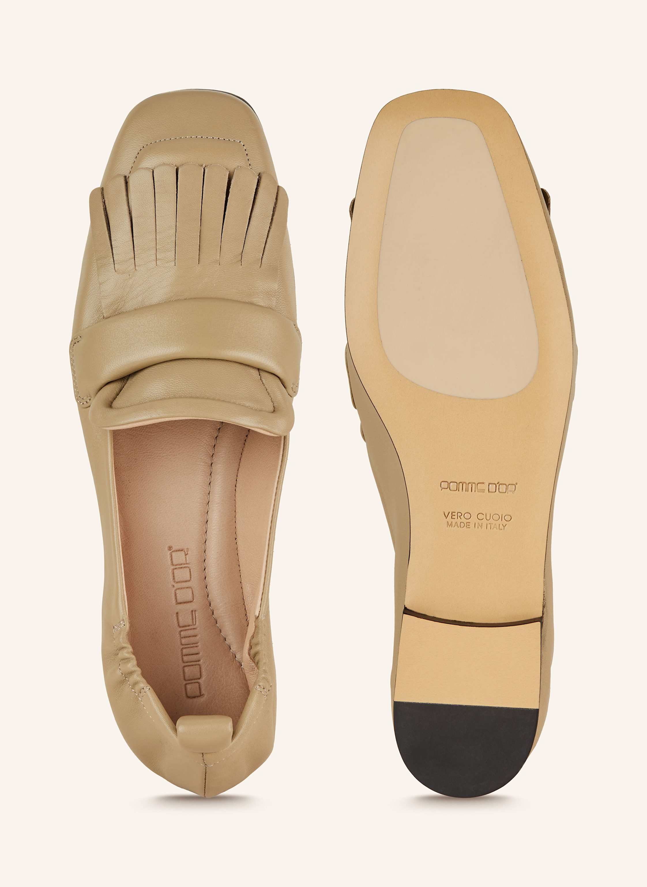 Thumbnail - Pomme D'or Slipper Angie beige