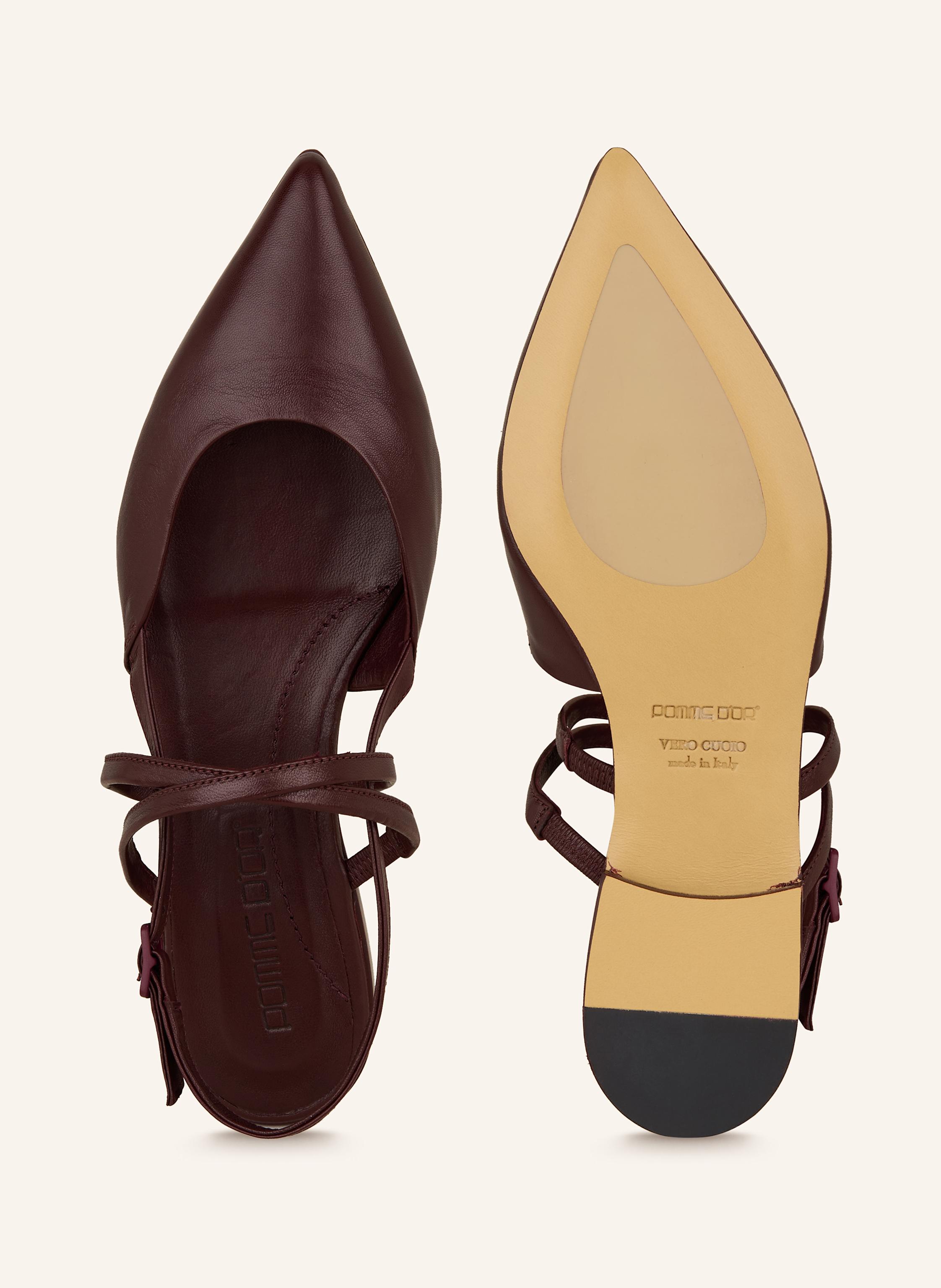 Thumbnail - Pomme D'or Slingballerinas Ingrid rot