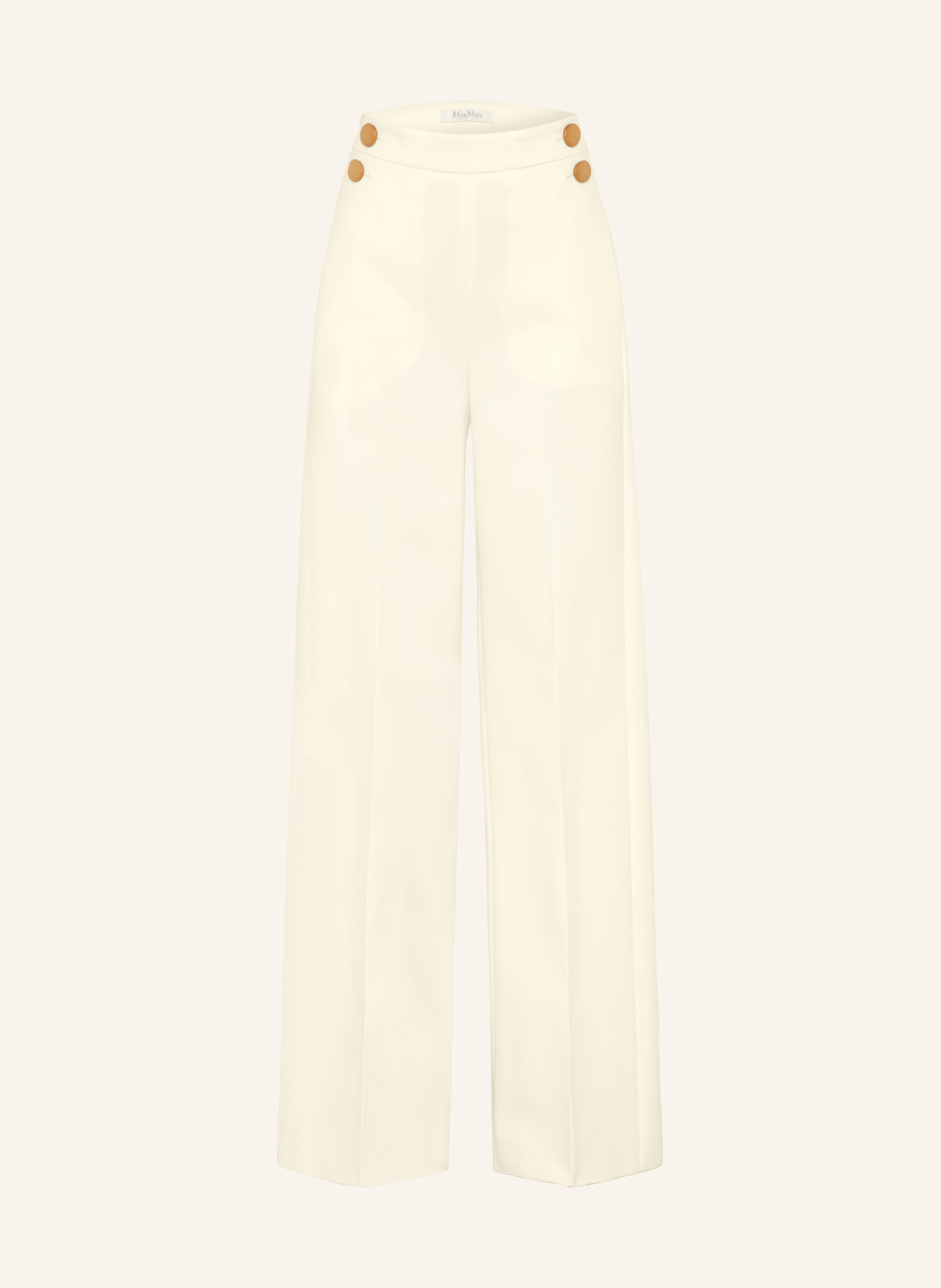 【関税＆送料込み】Max Mara Ivory Wide Leg Pants In Knit 関税＆送料込み】Max Mara Ivory Wide Leg Pants In Knit Ivory