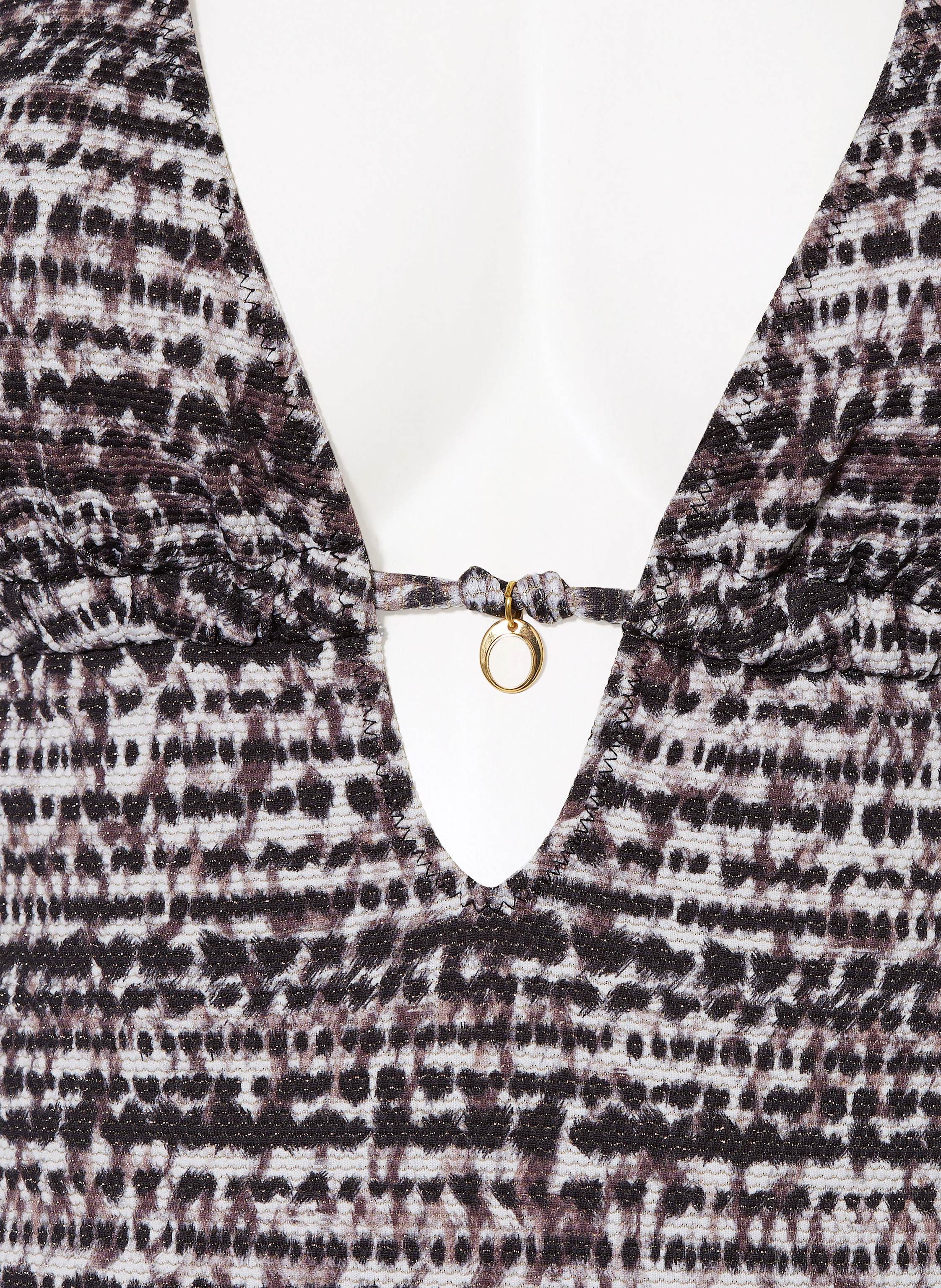 Thumbnail - Banana Moon Couture Neckholder-Badeanzug Mirage Klokoa Mit Glitzergarn schwarz