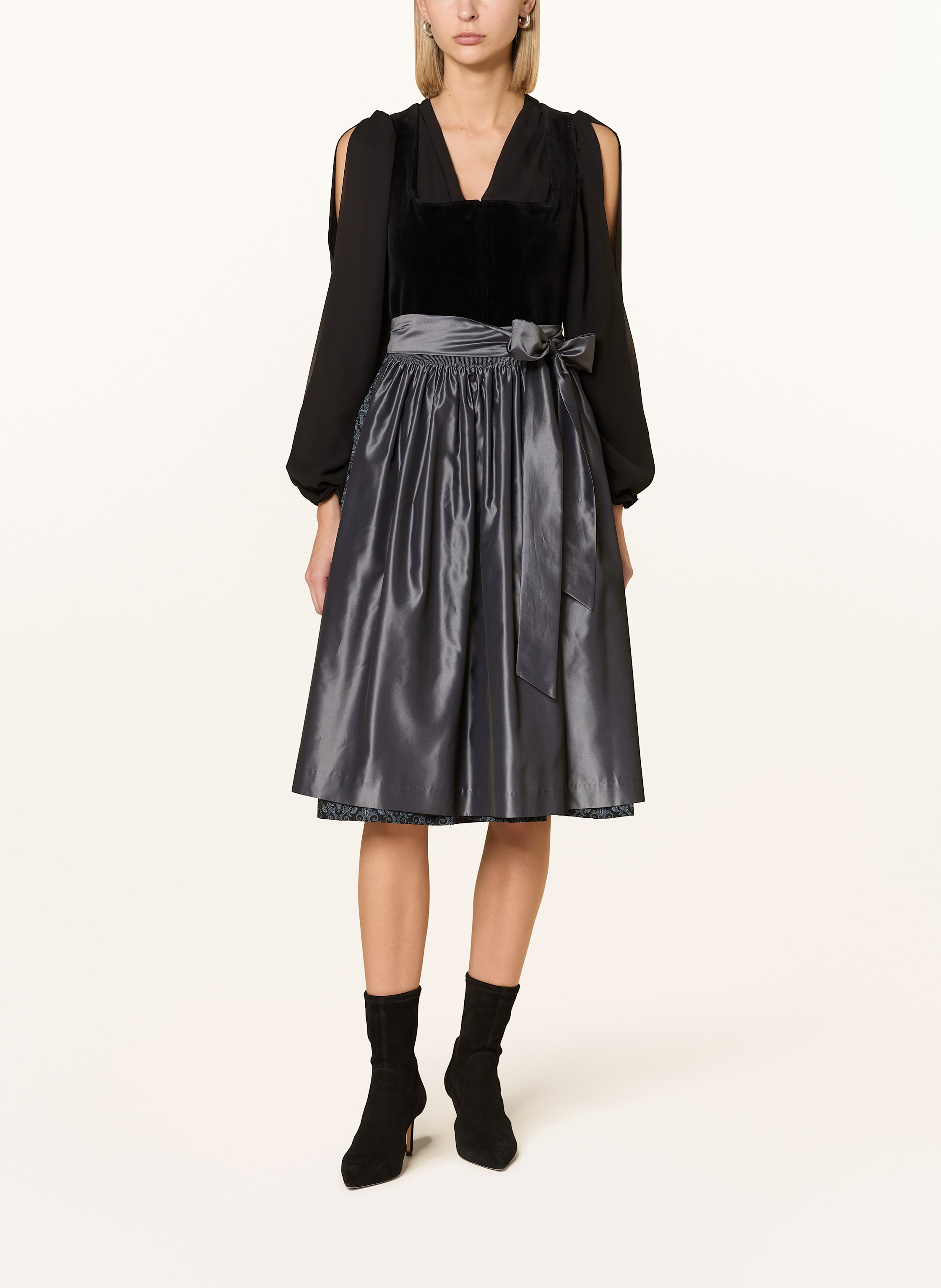 Thumbnail - Waldorff Dirndlbluse Mit Cut-Outs schwarz