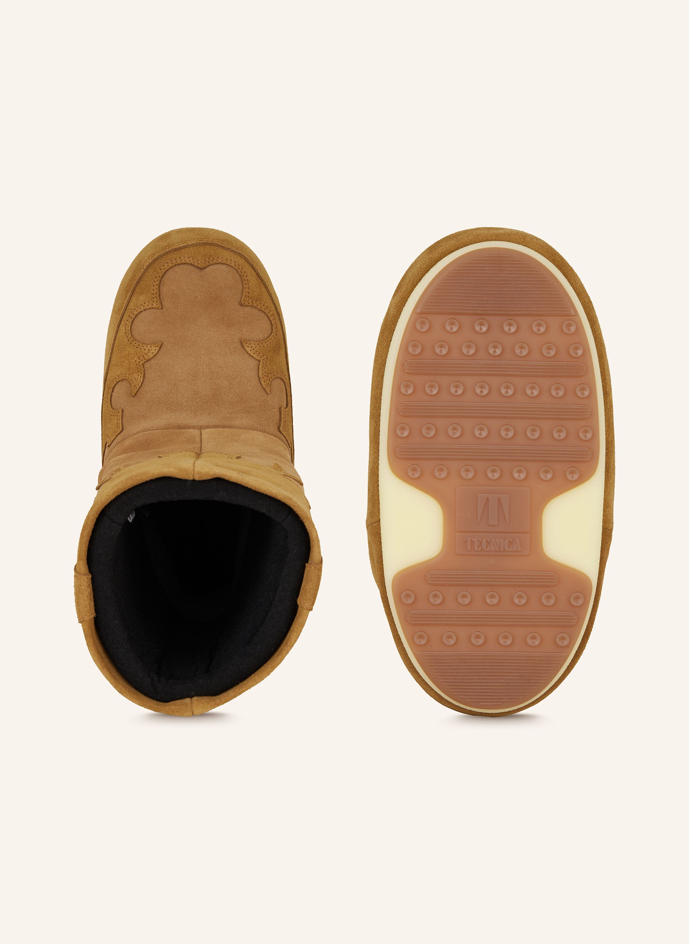 Thumbnail - Moon Boot Moon Boots Icon Suede Embroidery braun