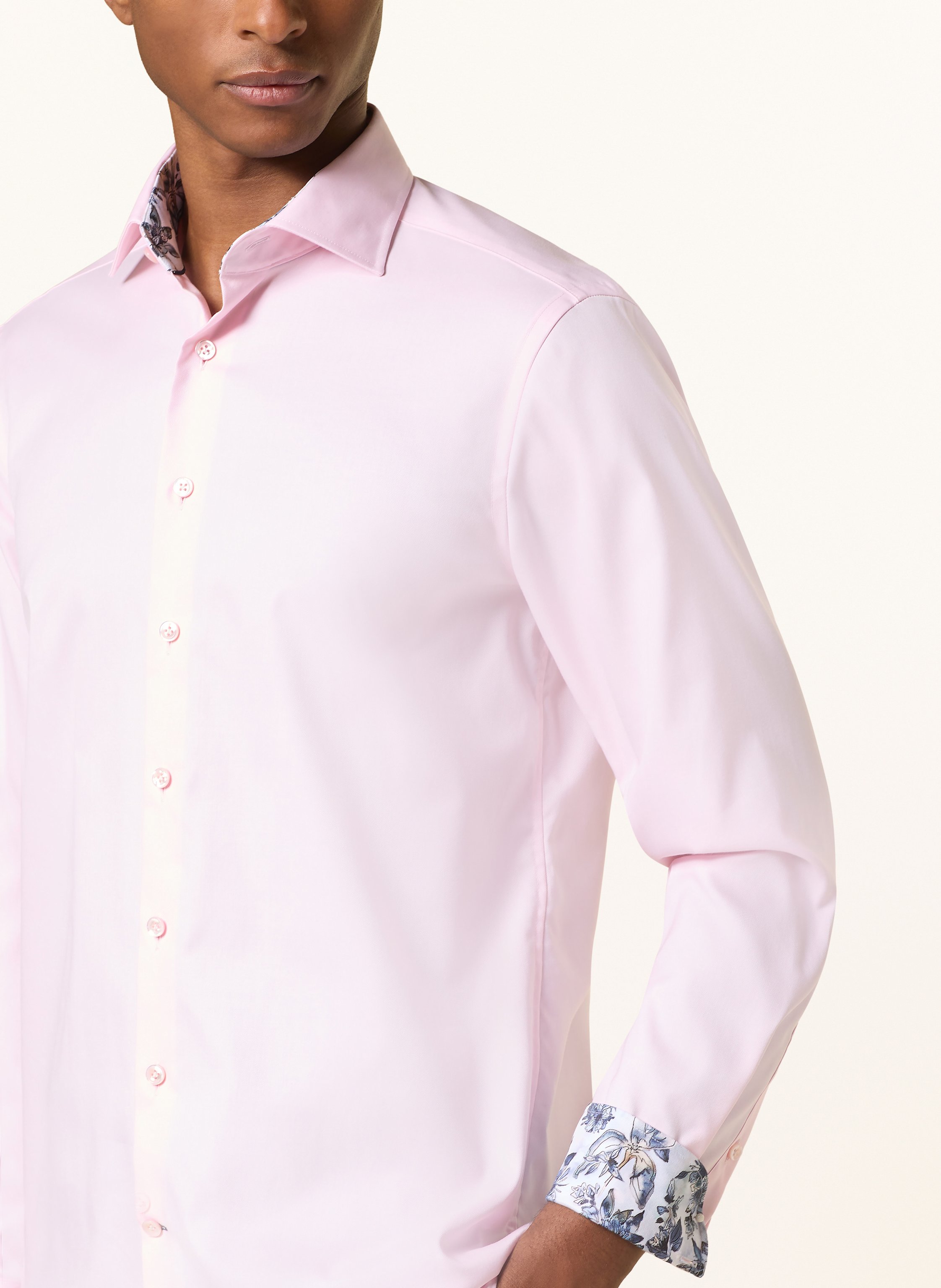 Thumbnail - Olymp Signature Hemd Tailored Fit rosa