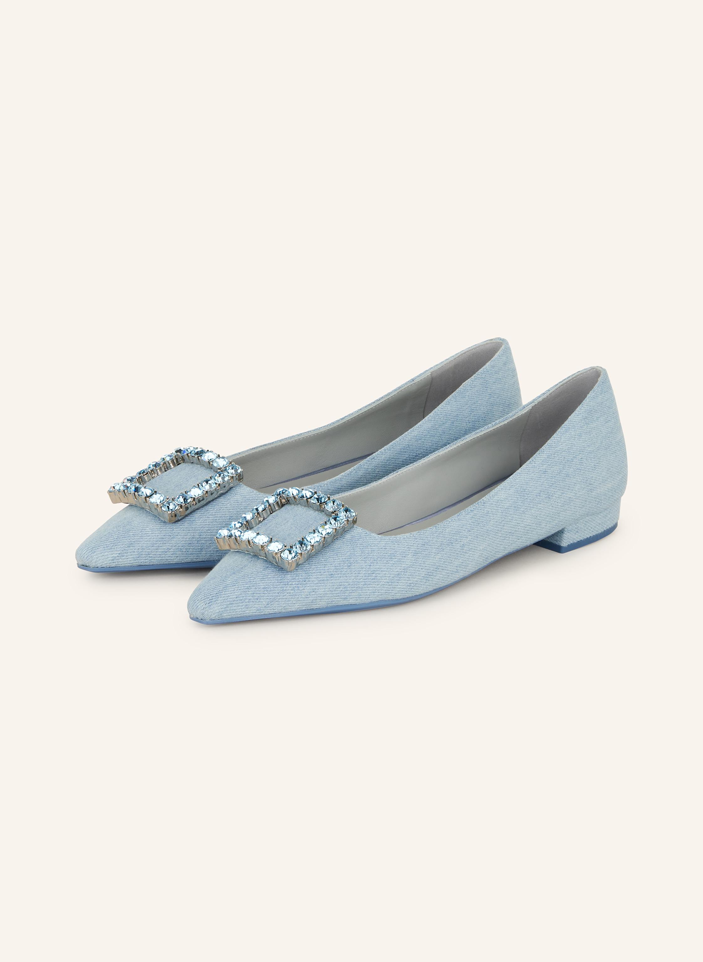 Festa Ballerinas Amaia Mit Schmucksteinen blau