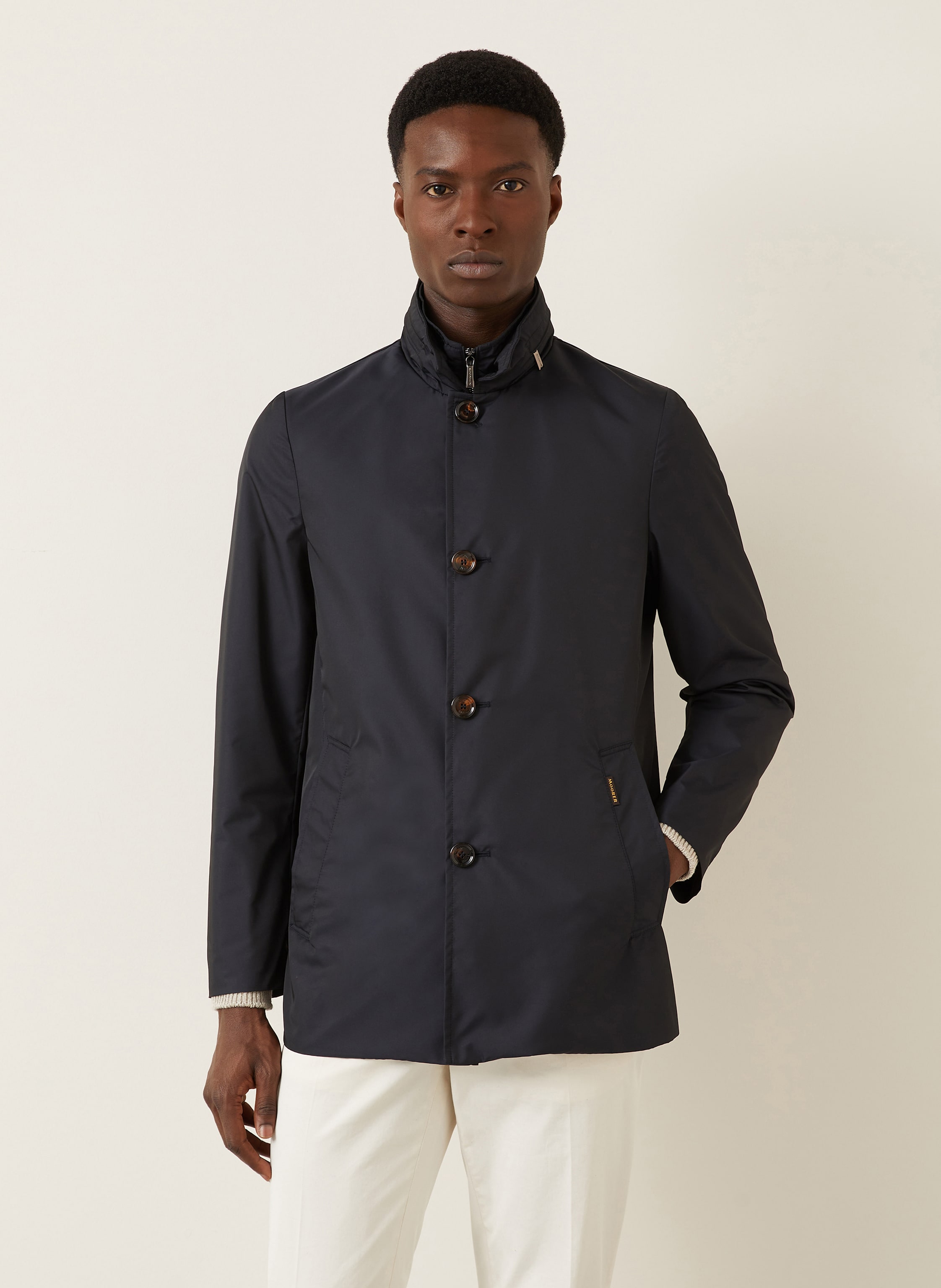 Thumbnail - Moorer Jacke Mit Blende blau