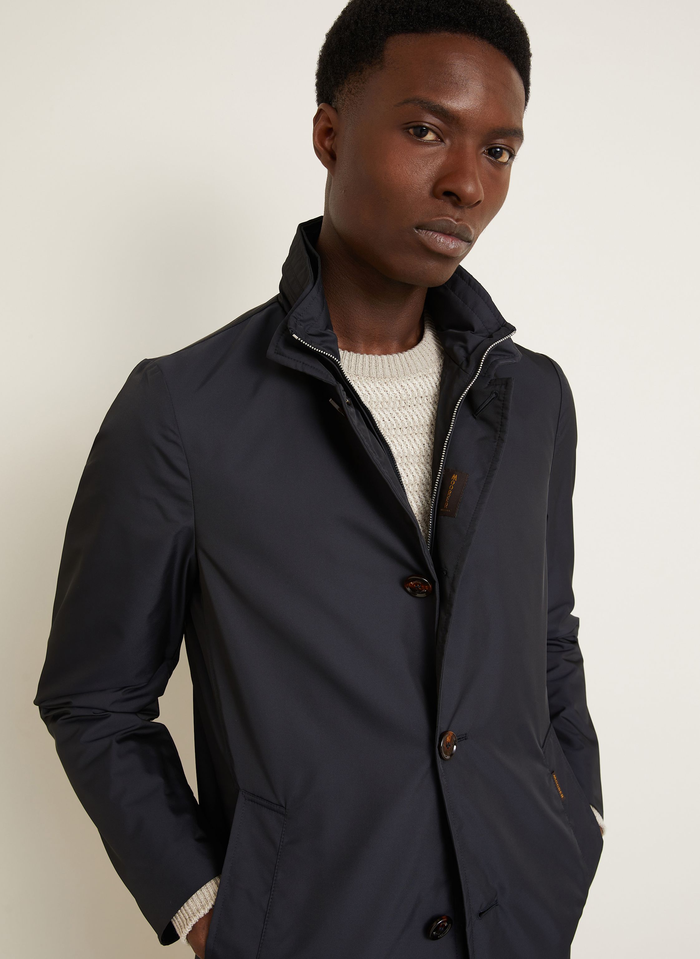 Thumbnail - Moorer Jacke Mit Blende blau