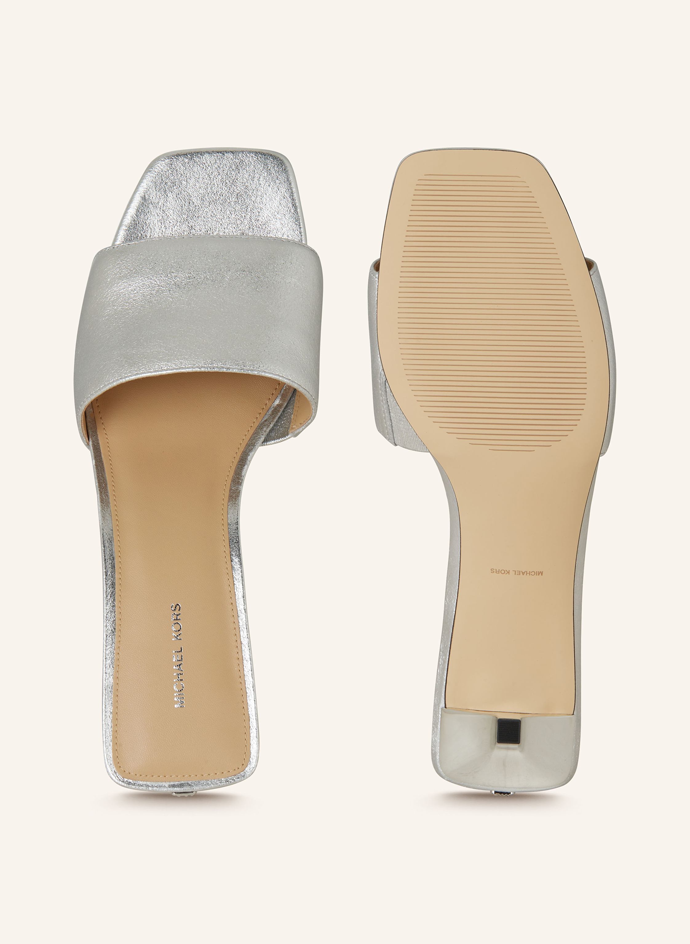 Thumbnail - Michael Kors Mules Merriam silber