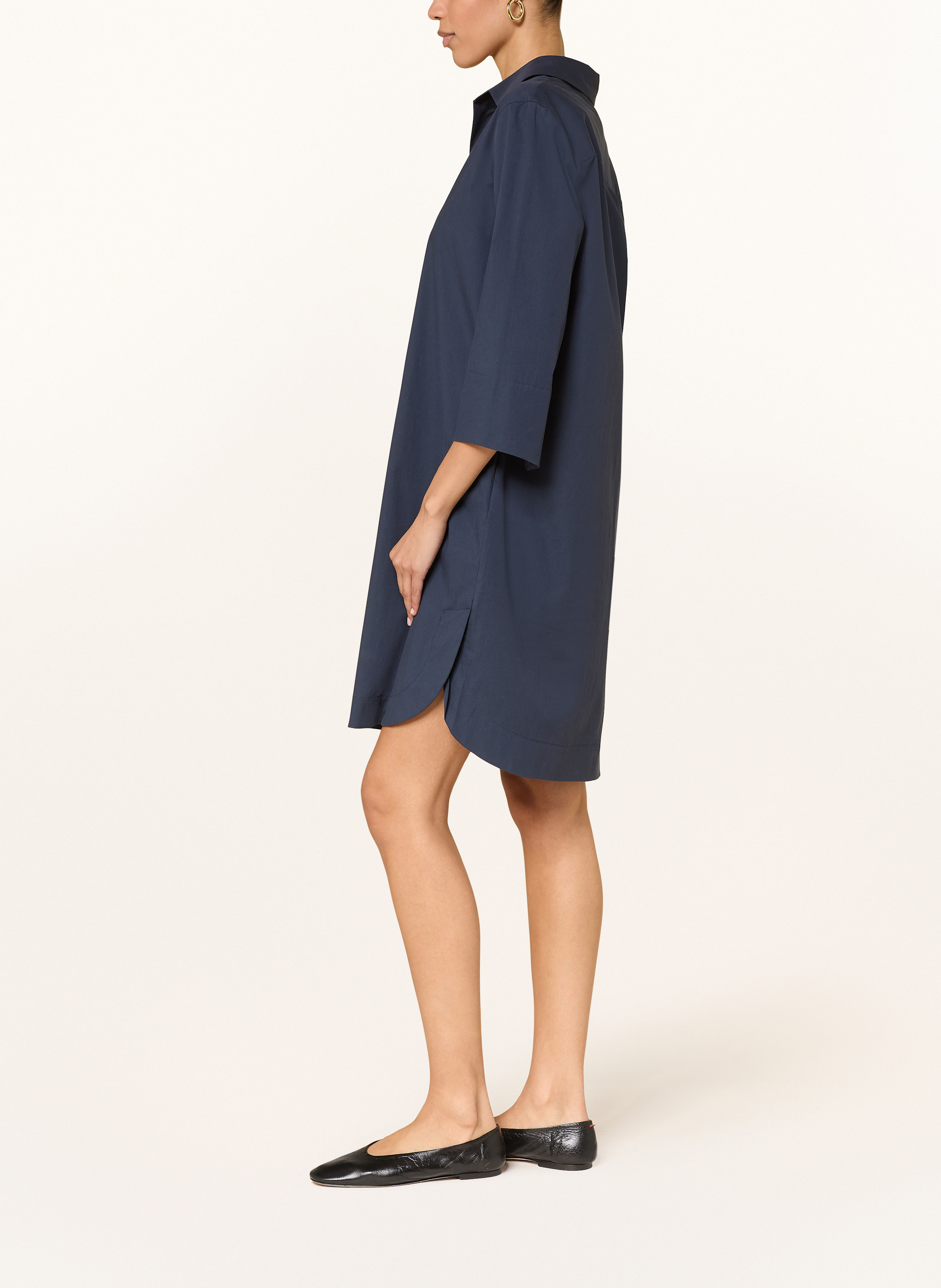 Thumbnail - 0039 Italy Kleid Derry Mit 3/4-Arm blau