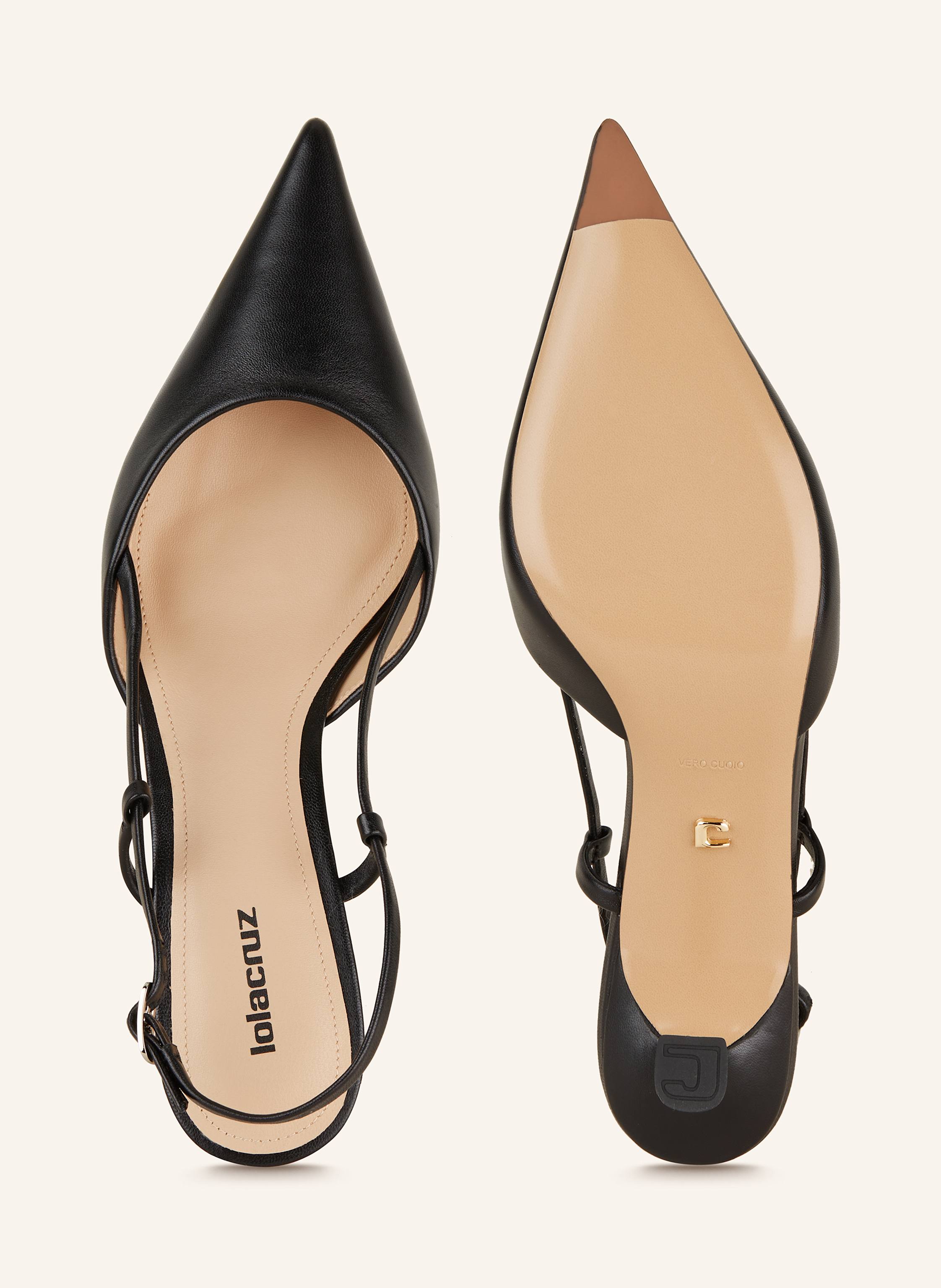Thumbnail - Lola Cruz Slingpumps Carmen schwarz