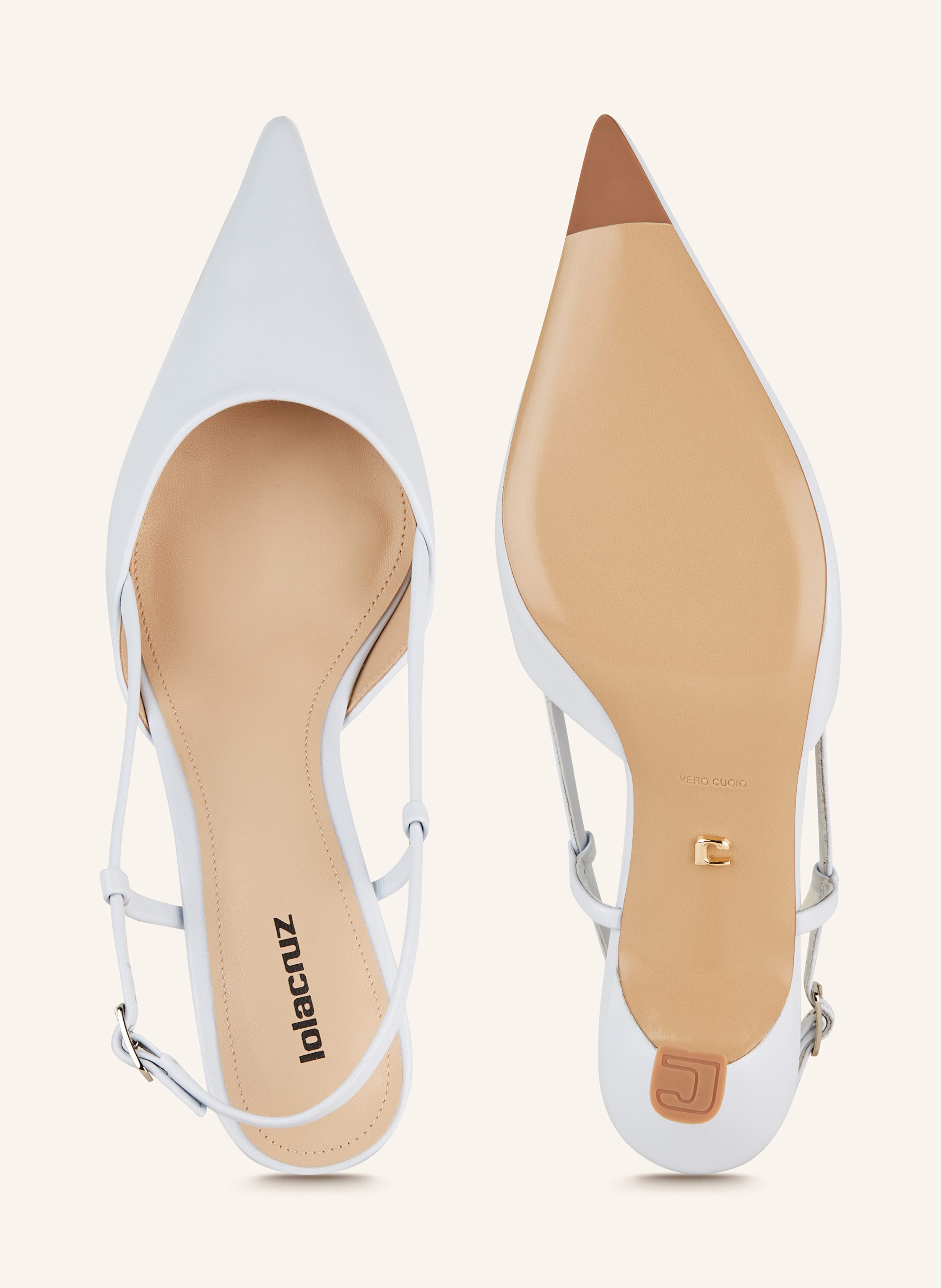 Thumbnail - Lola Cruz Slingpumps Carmen blau