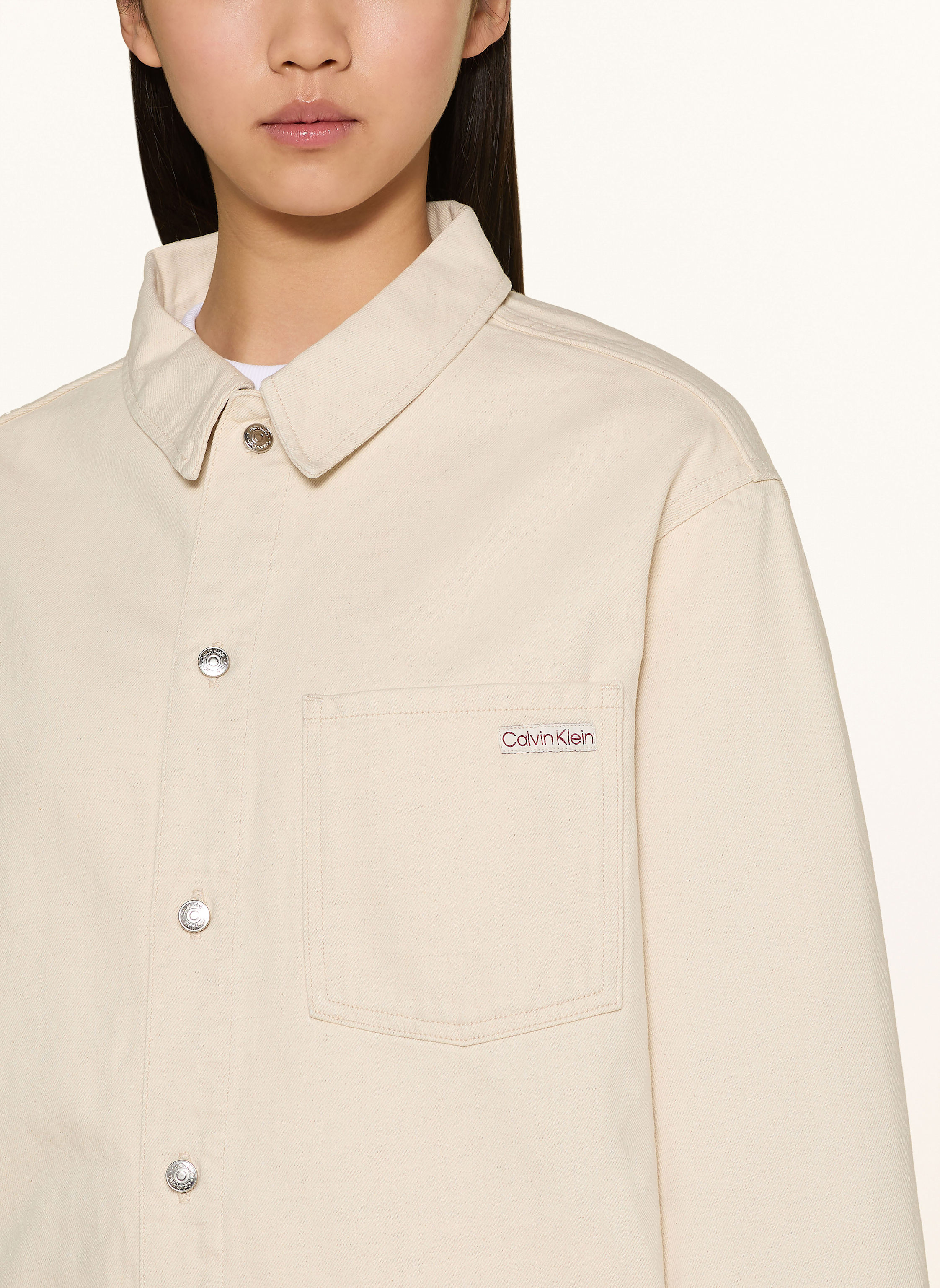 Thumbnail - Calvin Klein Jeans Jeans-Overshirt beige
