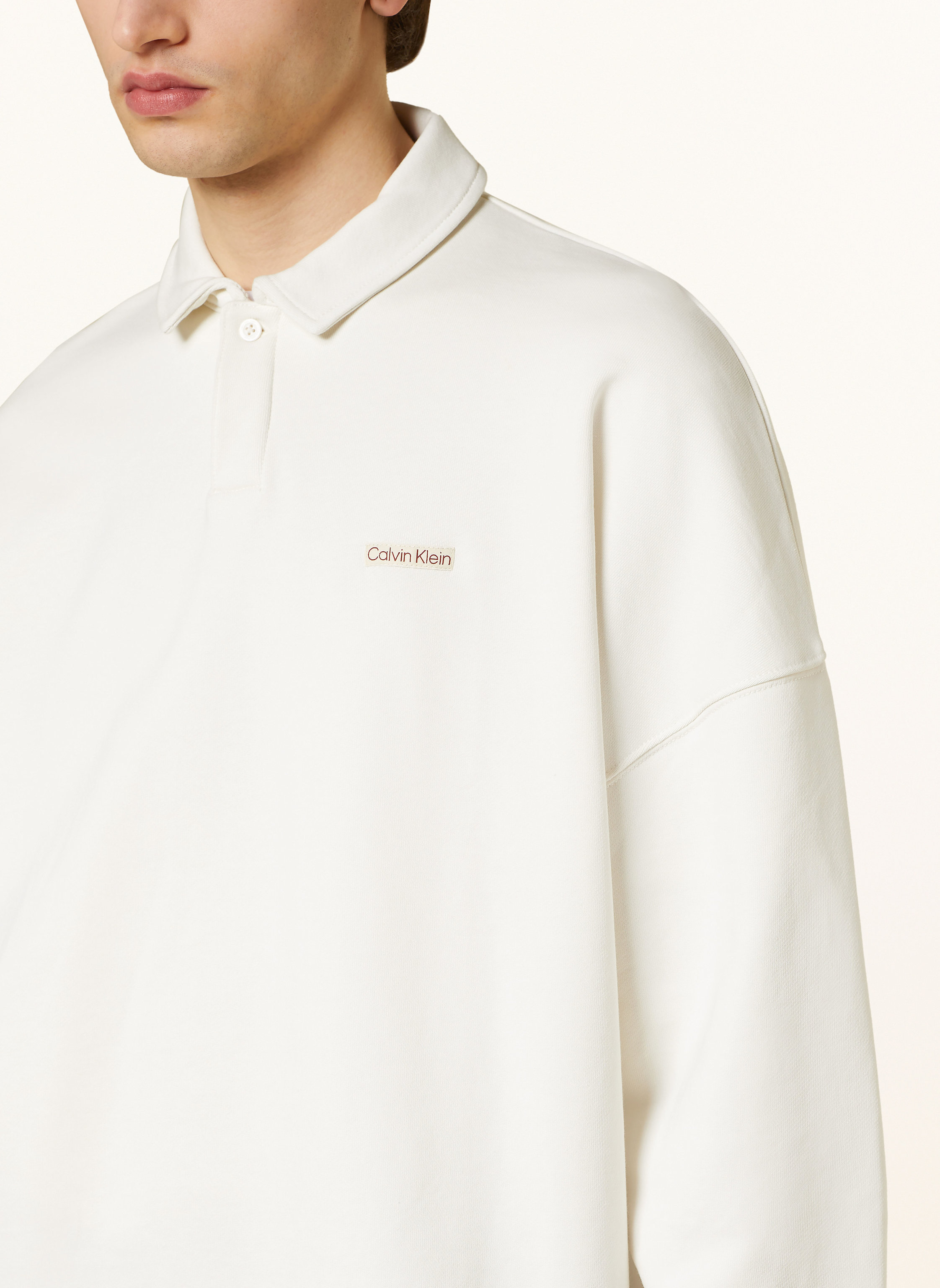 Thumbnail - Calvin Klein Jeans Sweat-Poloshirt beige