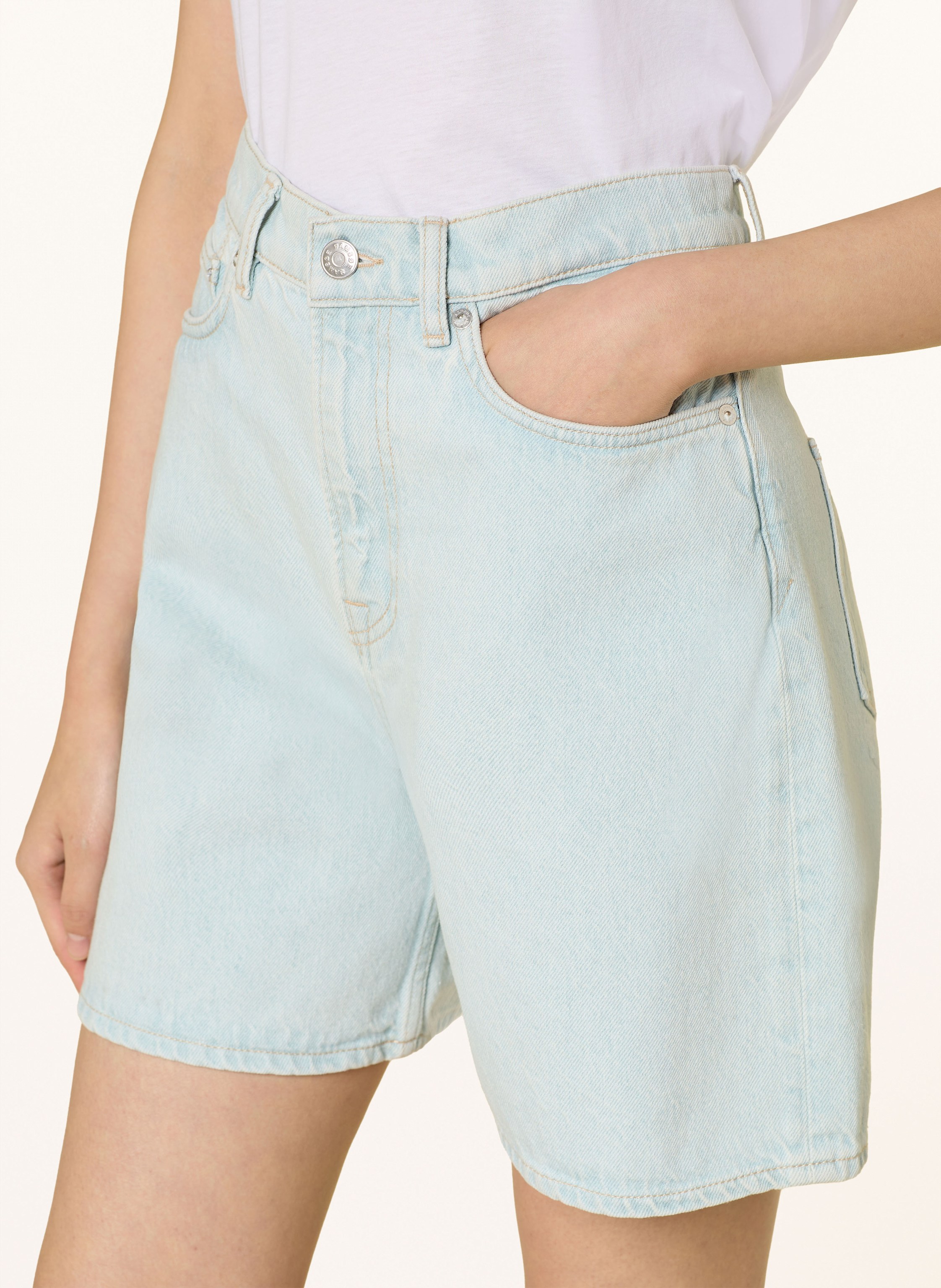 Thumbnail - Samsøe  Samsøe Jeansshorts Sashelly blau