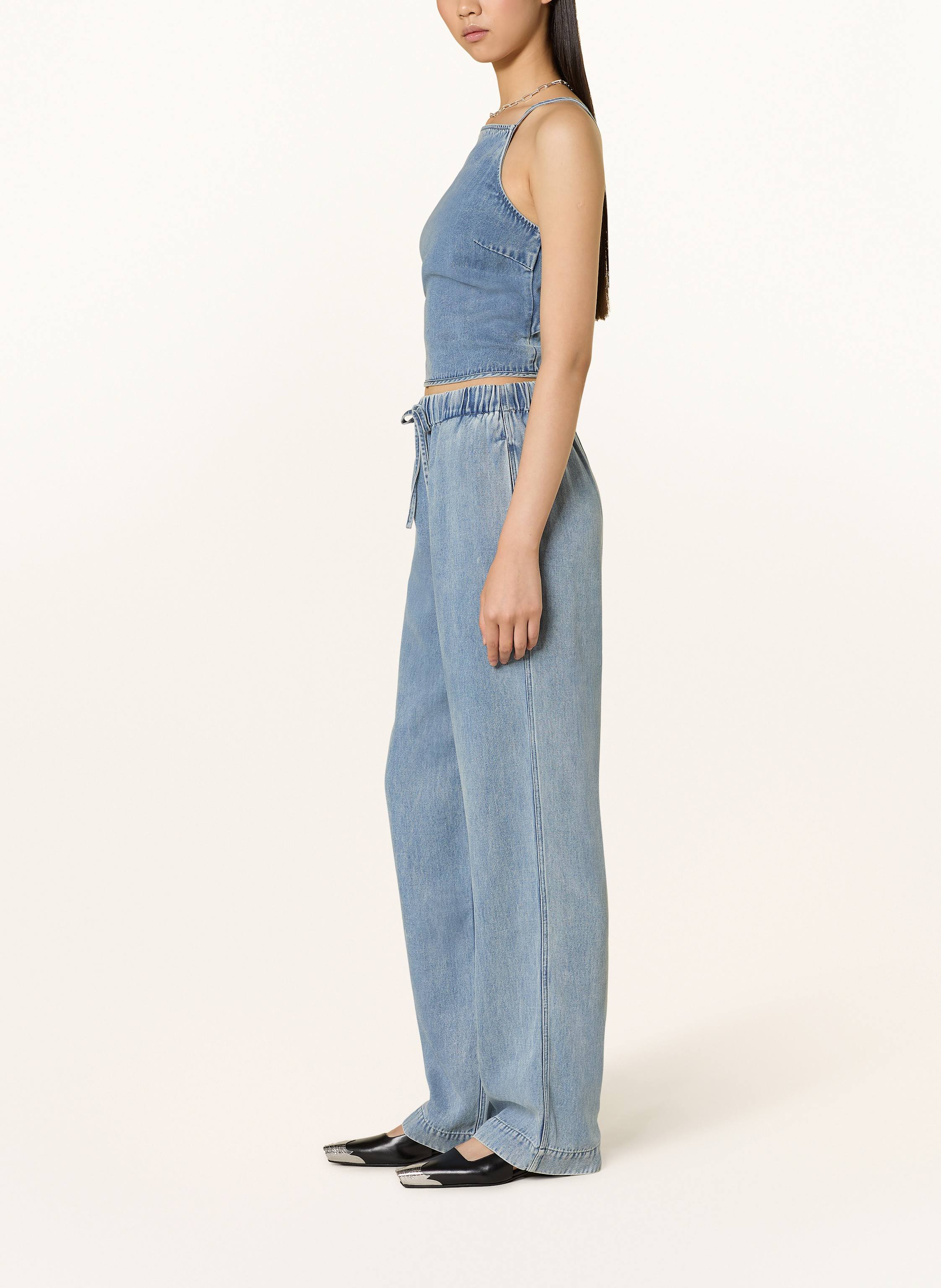 Thumbnail - Samsøe  Samsøe Hose Sahoysa In Jeansoptik blau