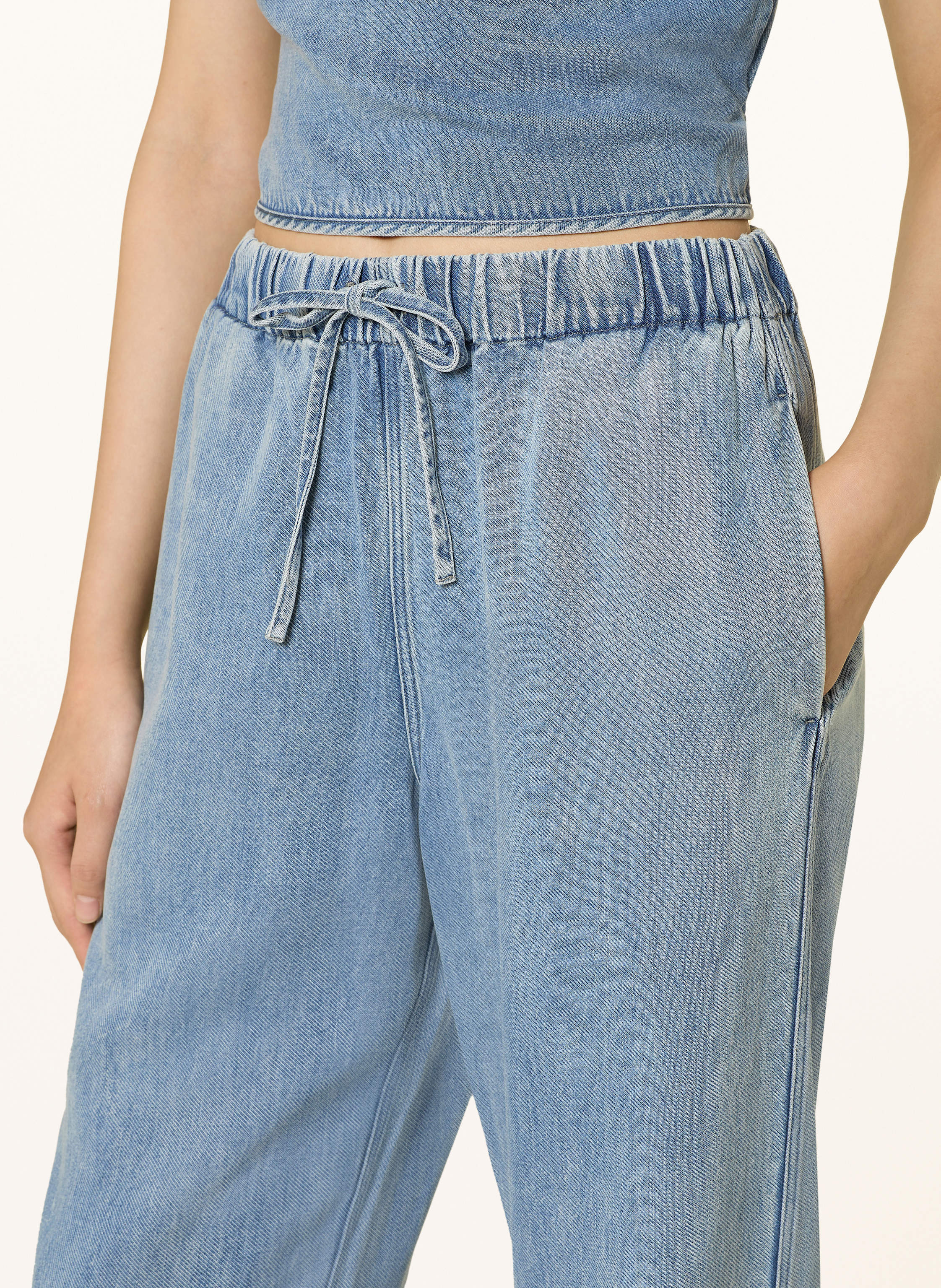 Thumbnail - Samsøe  Samsøe Hose Sahoysa In Jeansoptik blau