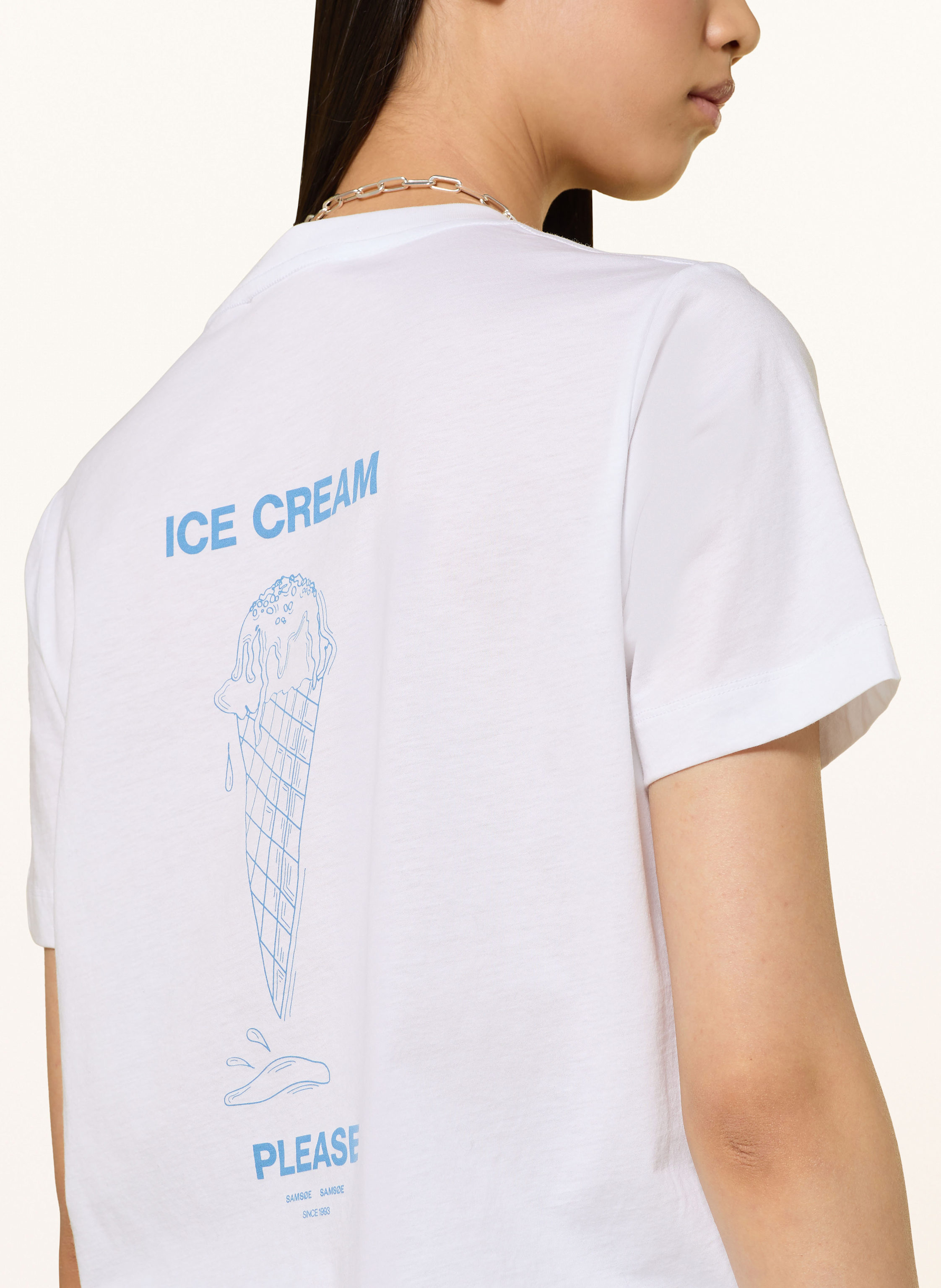 Thumbnail - Samsøe Samsøe T-Shirt Sacamino weiss