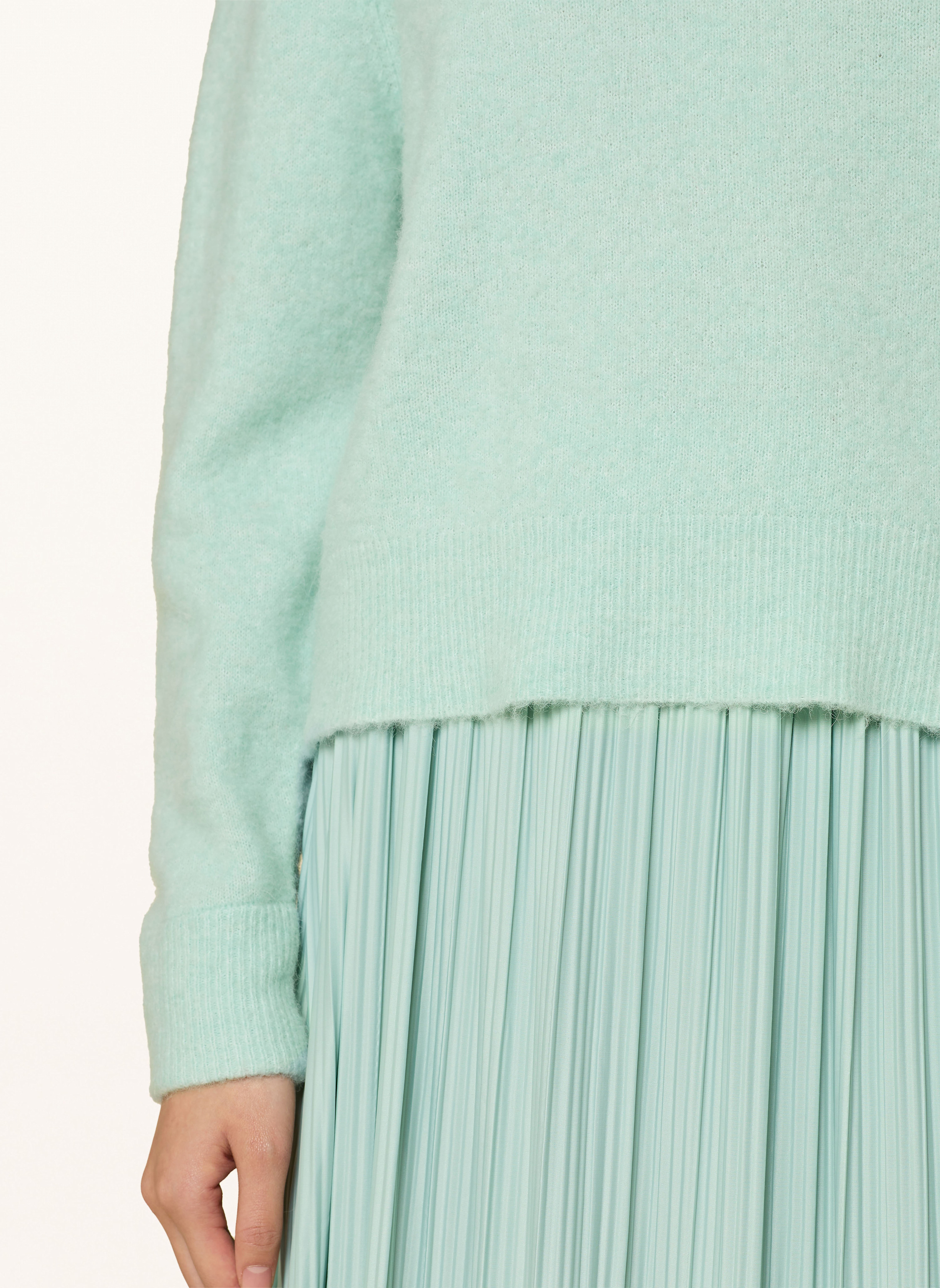 Thumbnail - Samsøe  Samsøe Pullover Nor O-N Short Mit Alpaka gruen