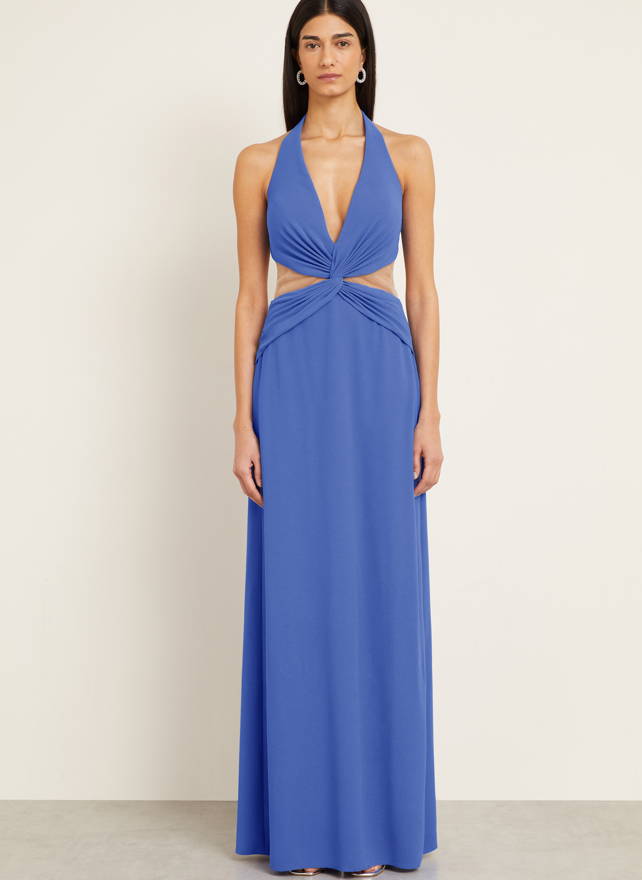 Thumbnail - Vera Wang Abendkleid Chambery Mit Cut-Outs blau