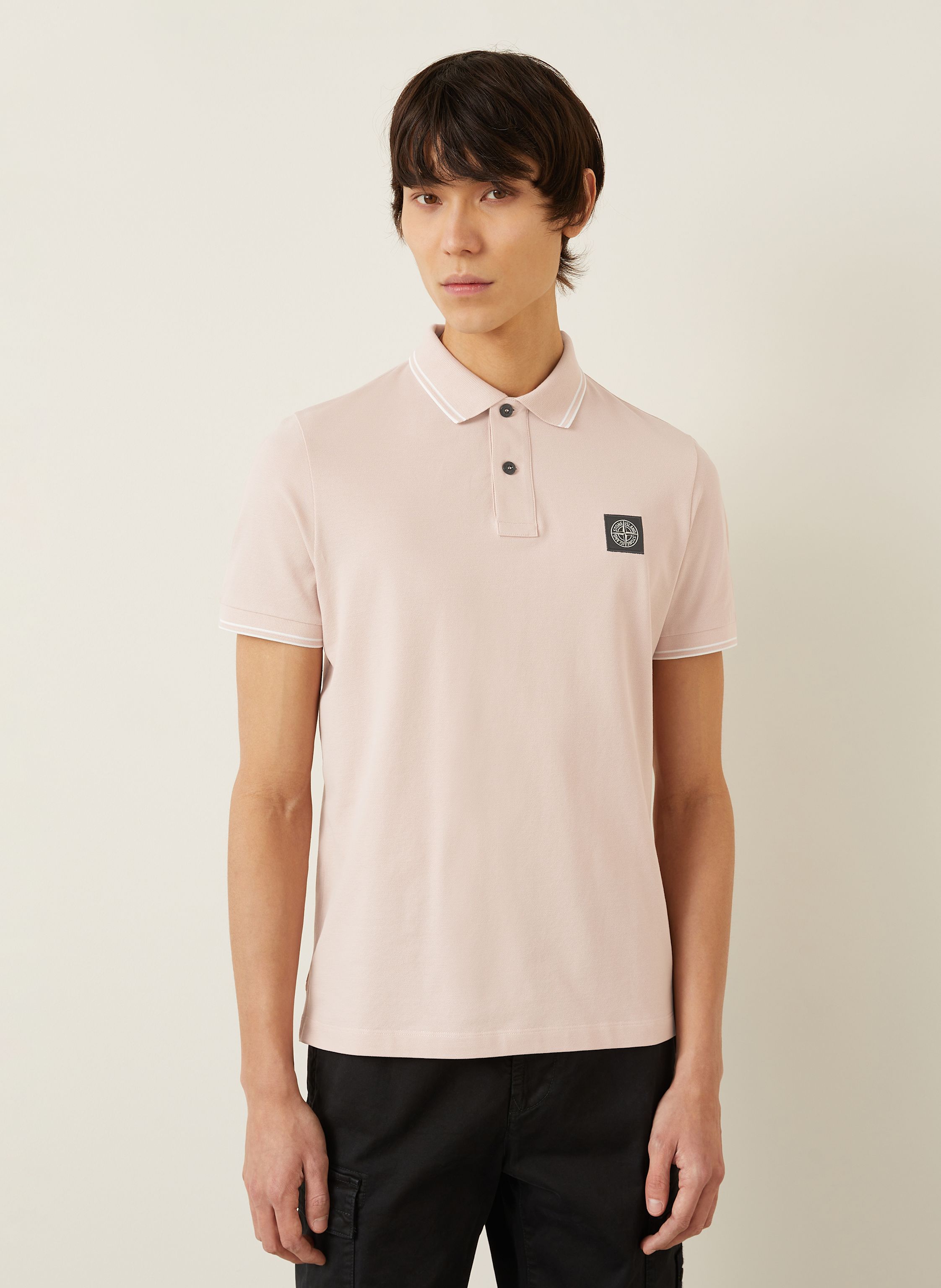 Thumbnail - Stone Island Piqué-Poloshirt Slim Fit rosa