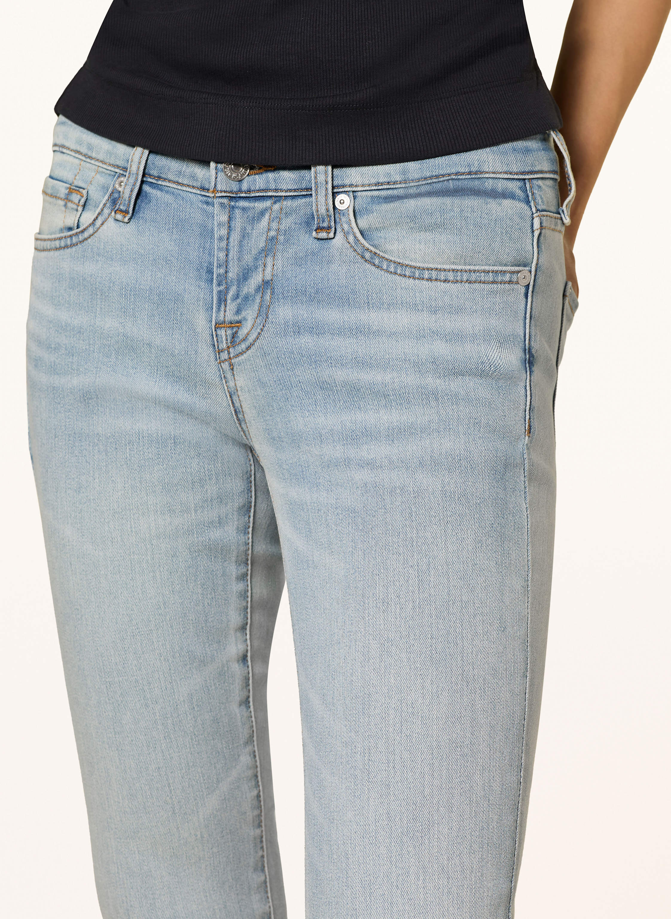 Thumbnail - 7 For All Mankind Skinny Jeans Low Skinny Mankind Fashion blau
