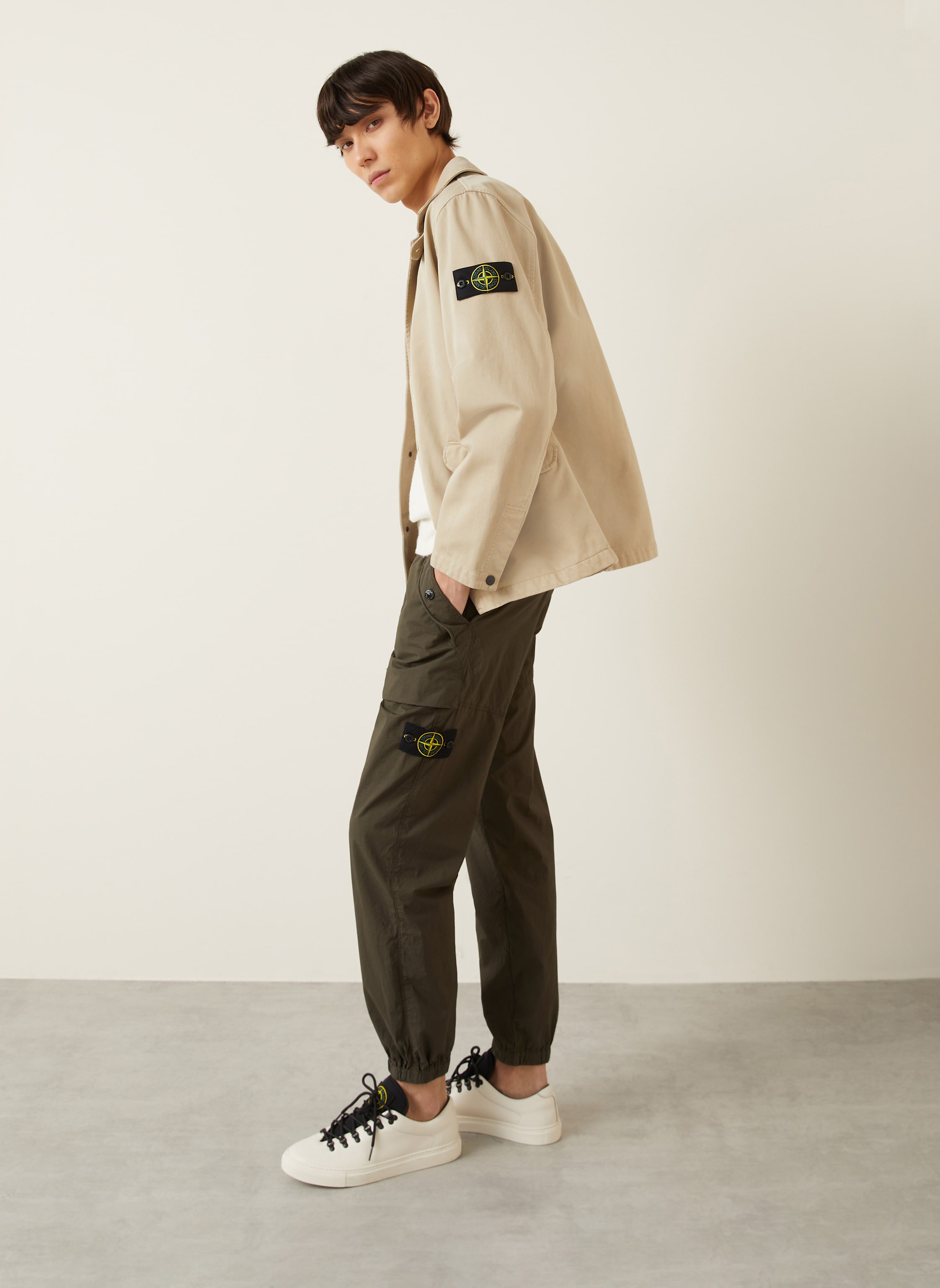 Thumbnail - Stone Island Hose Paracadute Im Jogging-Stil Extra Slim Fit gruen