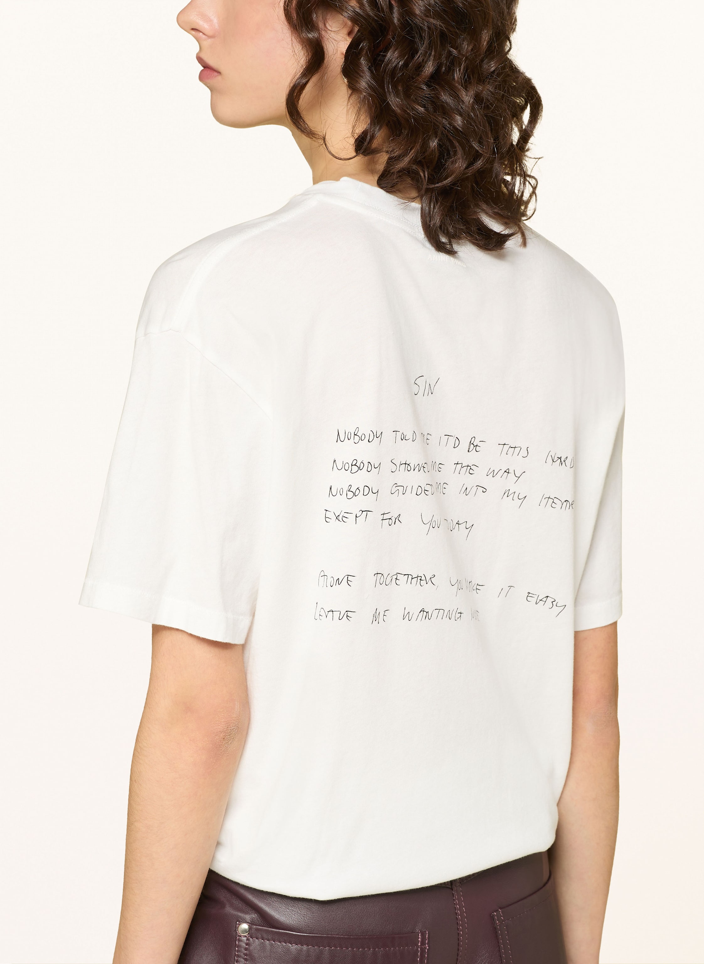 Thumbnail - Anine Bing T-Shirt Walker weiss