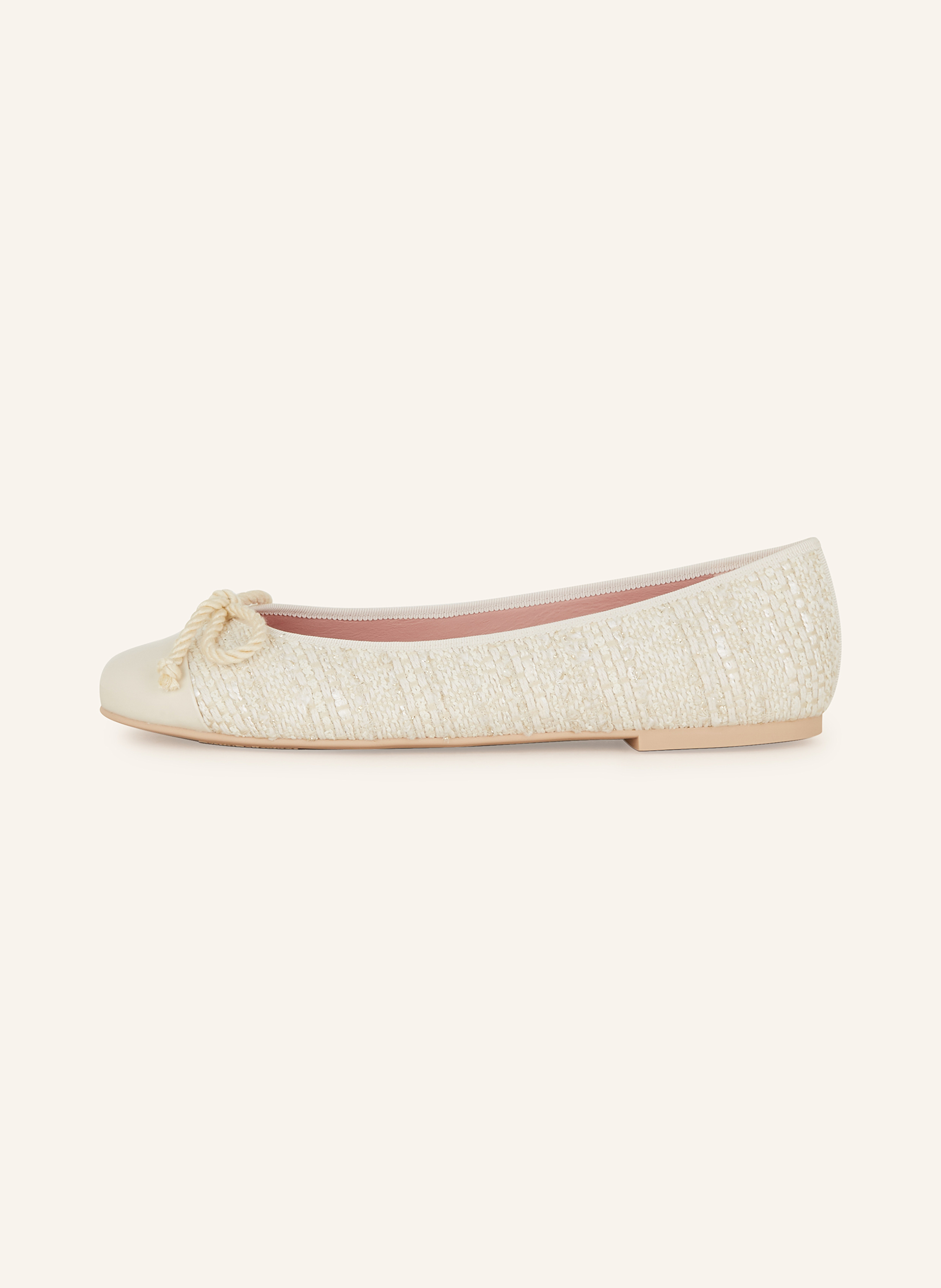 Thumbnail - Pretty Ballerinas Bouclé-Ballerinas Shade Monae Mit Glitzergarn weiss
