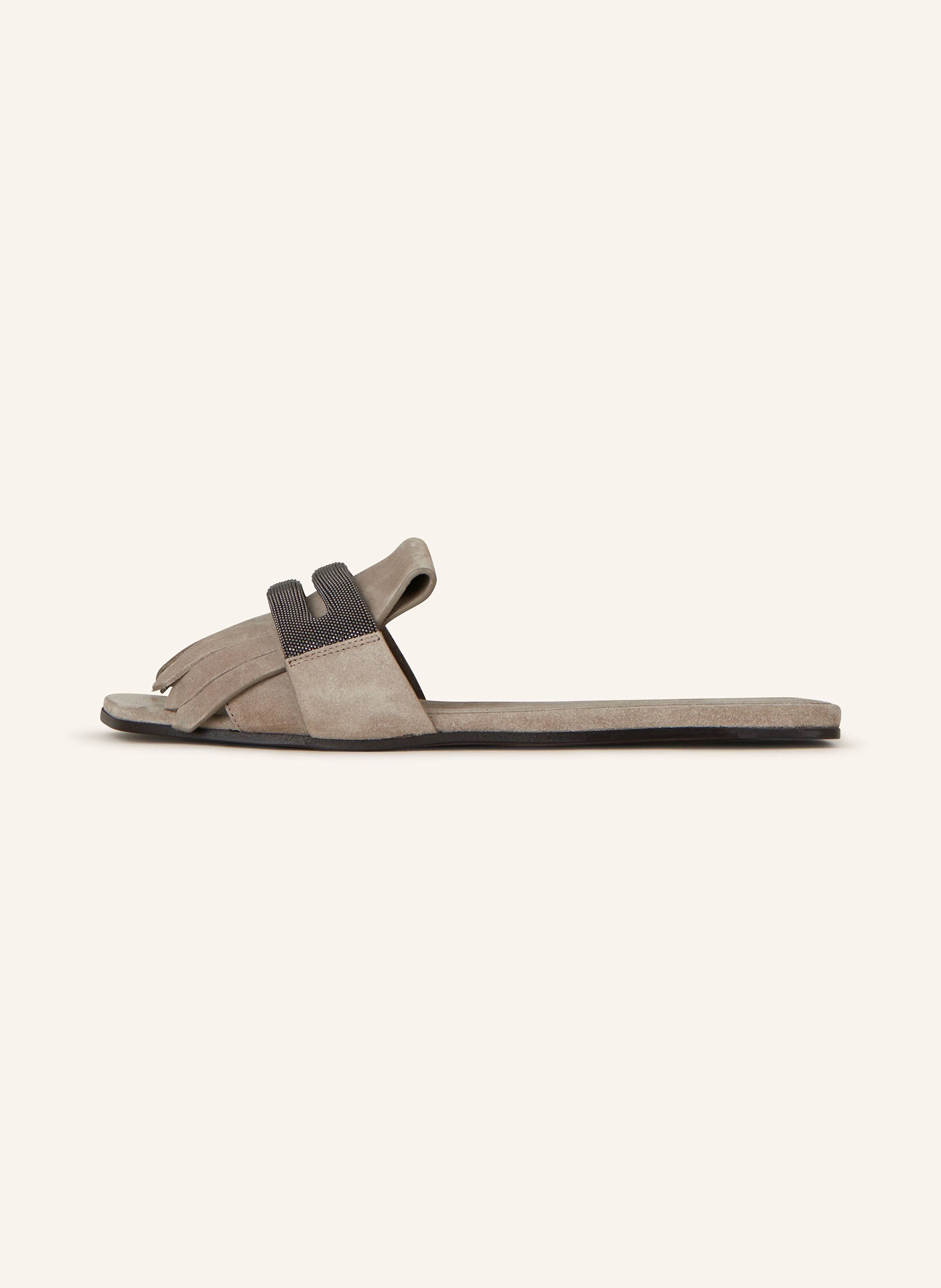 Thumbnail - Brunello Cucinelli Pantoletten grau