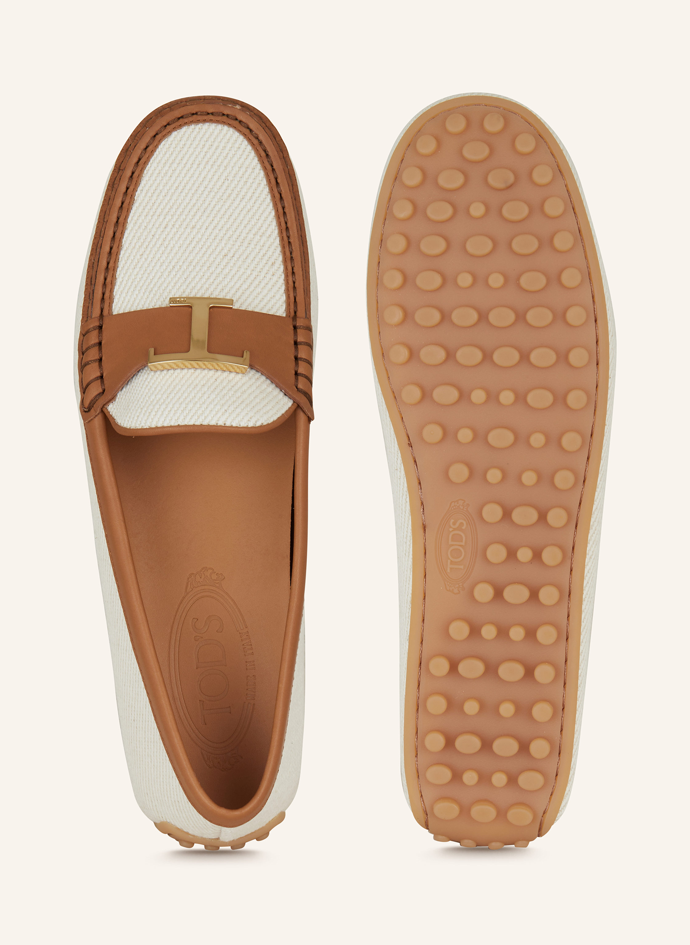 Thumbnail - Tod's Loafer Gomma weiss