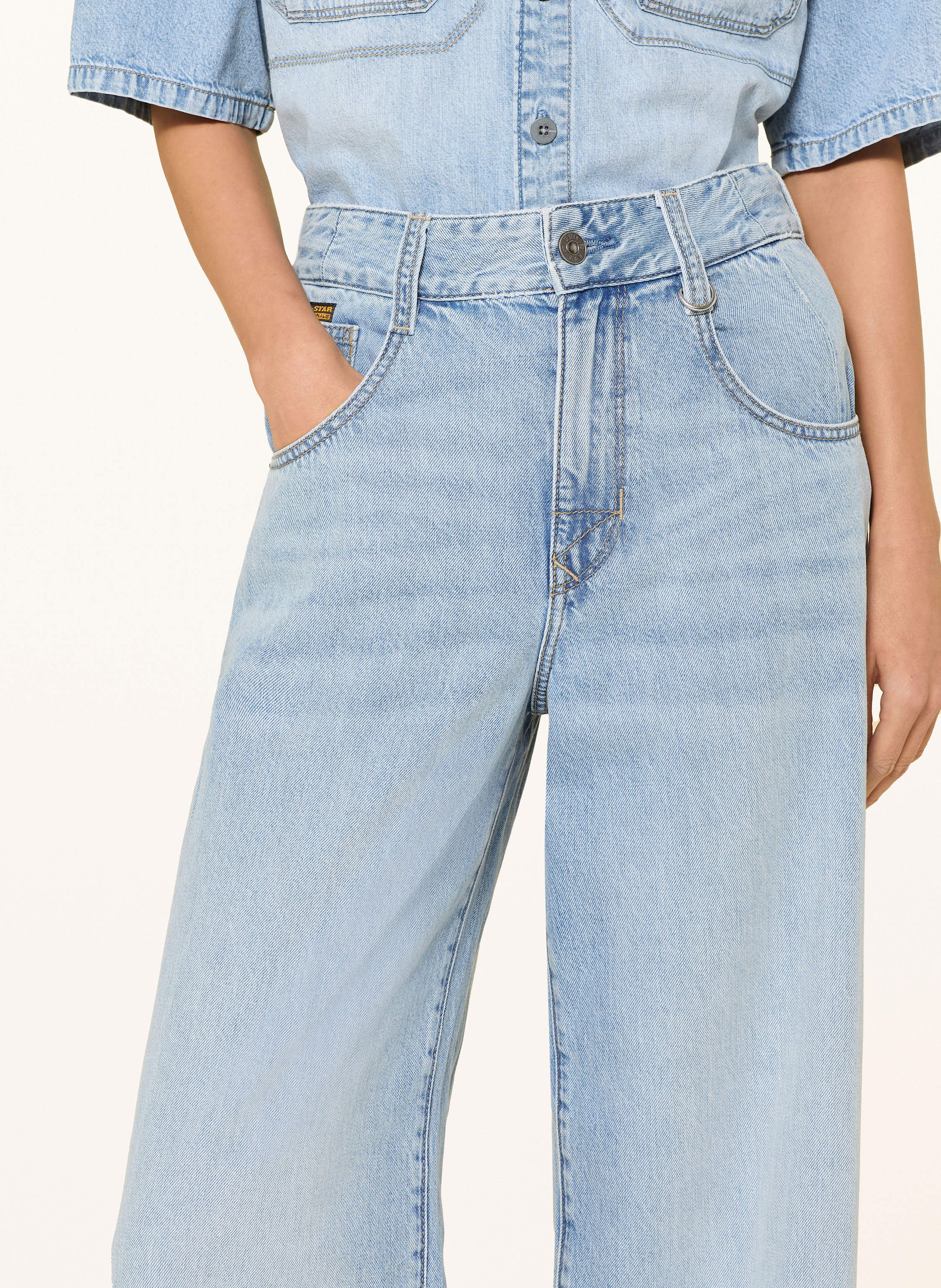 Thumbnail - G-Star Wide Leg Jeans Skater blau