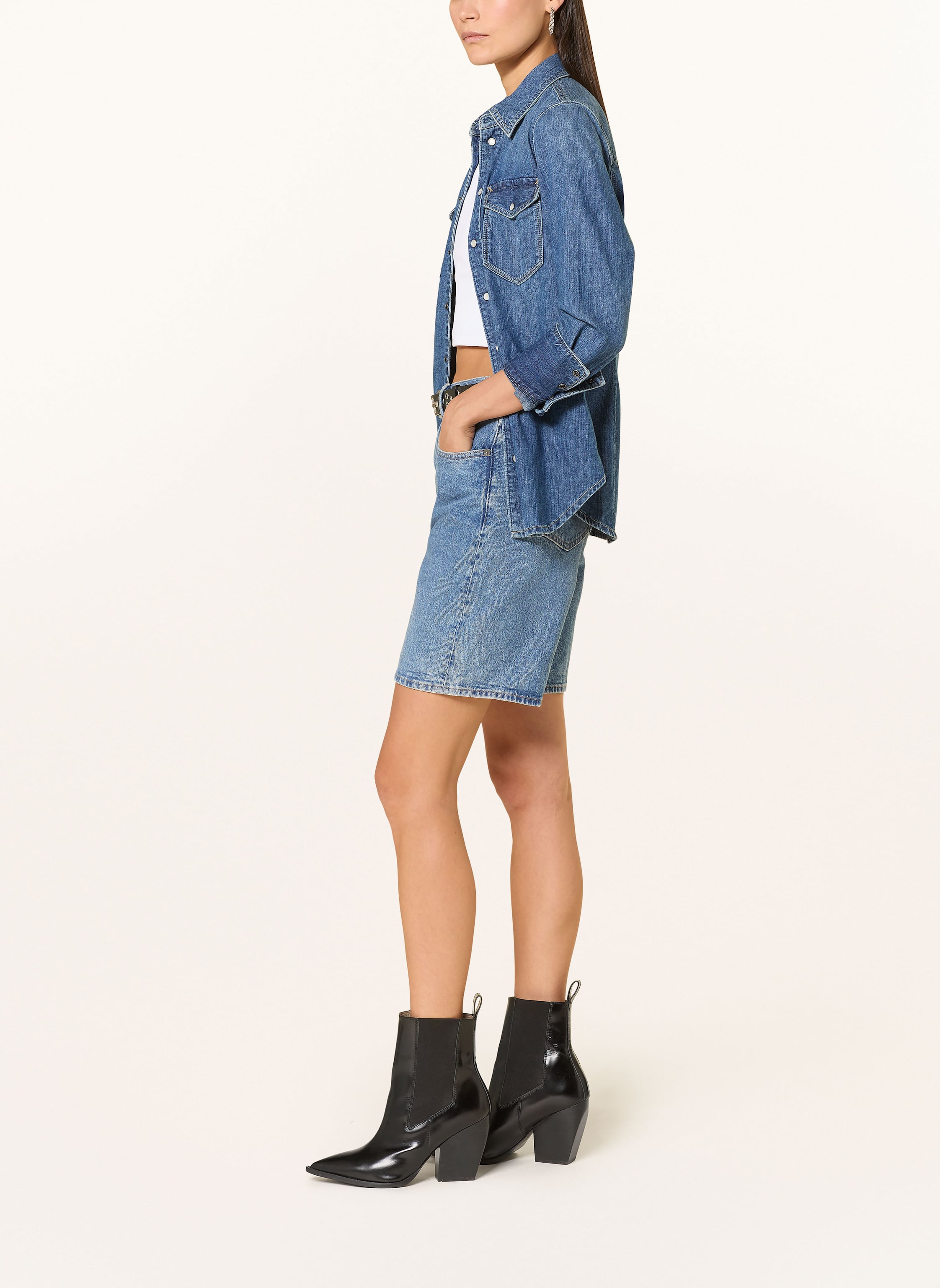 Thumbnail - G-Star Jeansshorts Viktoria blau